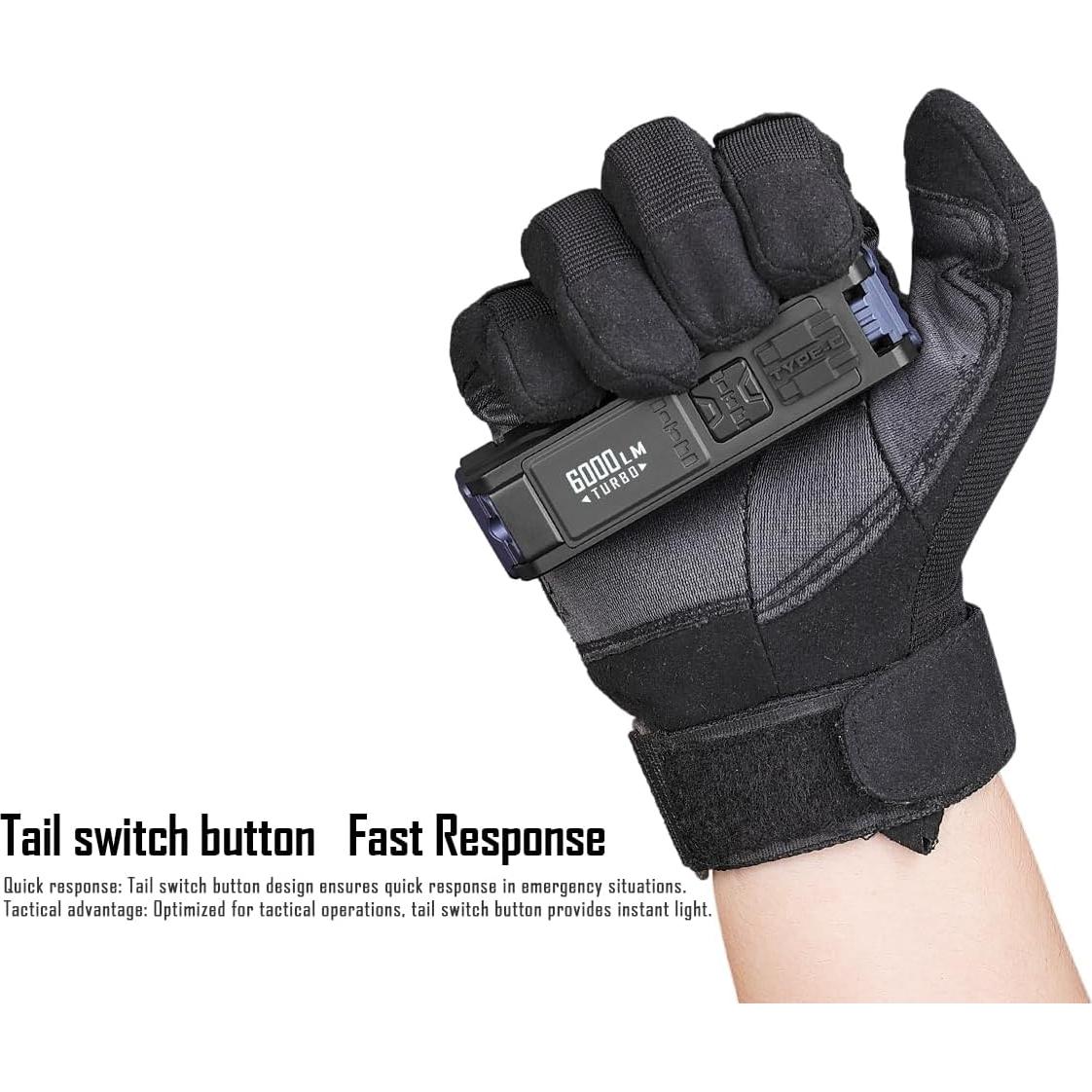 Linterna LED Imalent BL70 EDC 6000 Lúmenes Luz Roja y Blanca