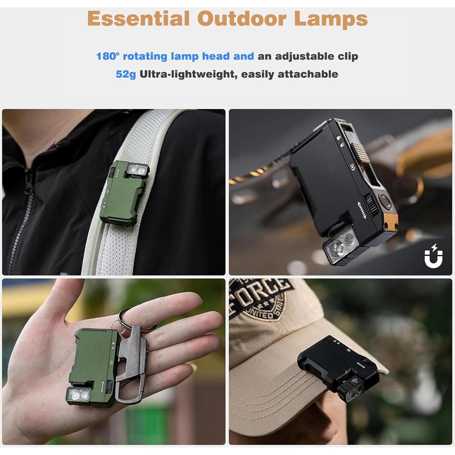 Linterna LED Accurateg G5 Portátil 400 Lúmenes Verde