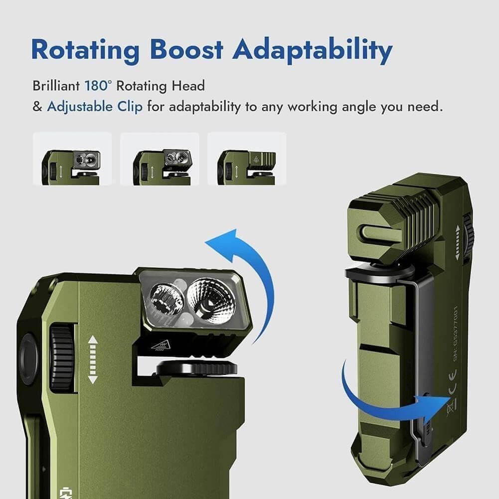 Linterna LED Accurateg G5 Portátil 400 Lúmenes Verde