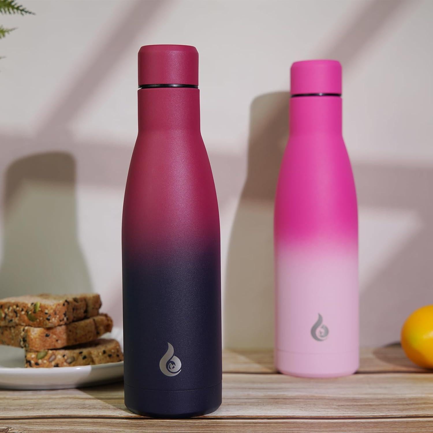 Botella de Agua Aislada BJPKPK 500ml Acero Inoxidable Doble Pared