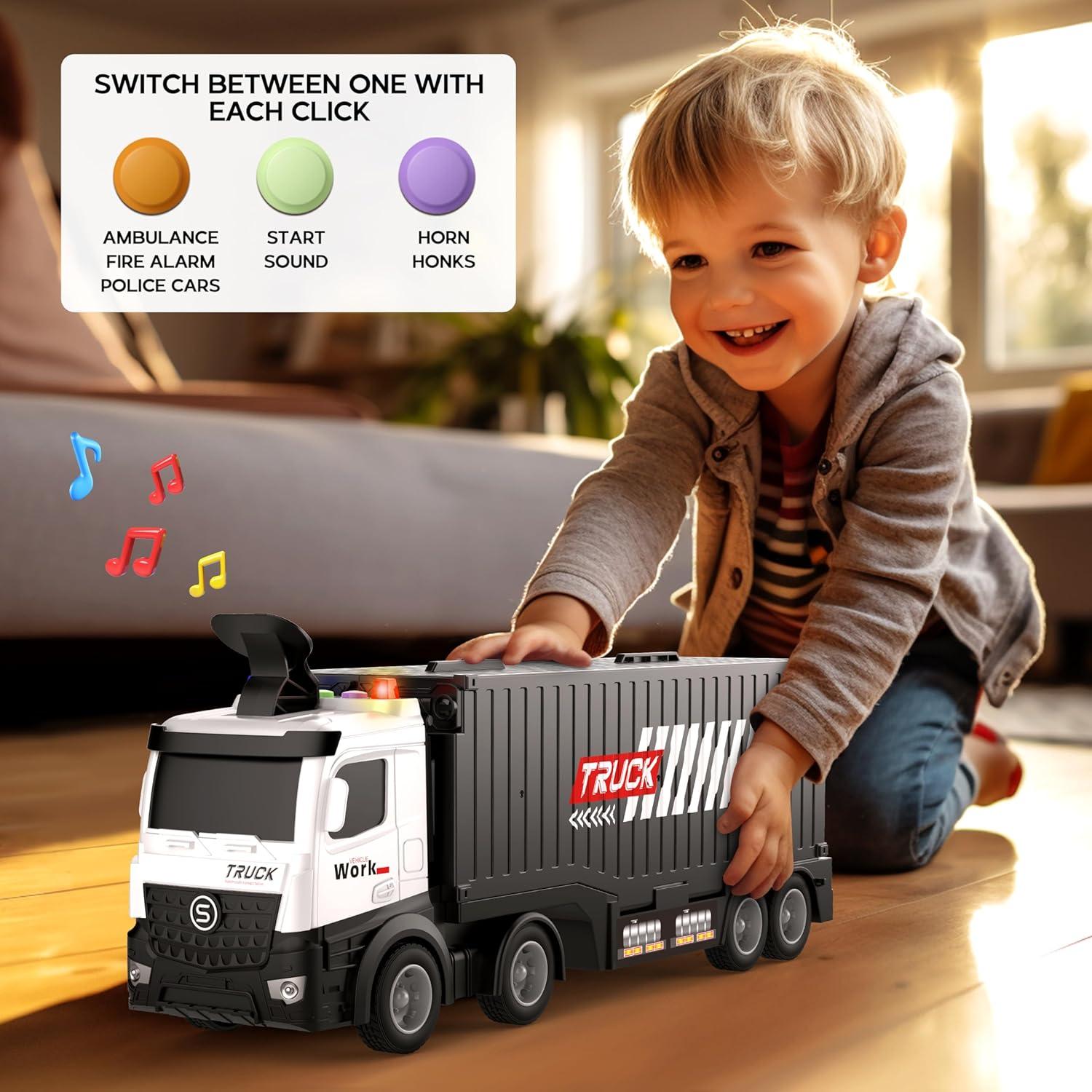 Camión Transportador Diuerma con 8 Autos y Pista Plegable