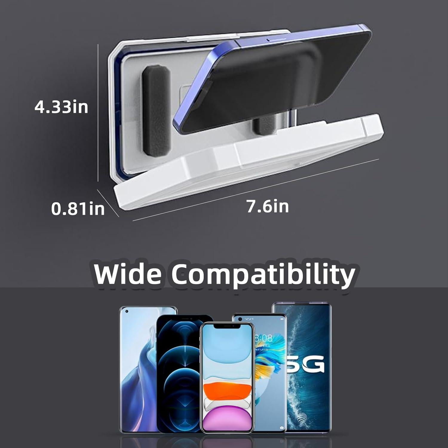 Soporte para Teléfono de Ducha Impermeable DOSAKEIKO Ajustable