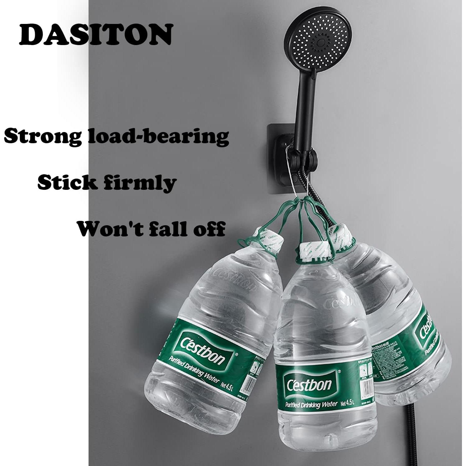 Soporte de Ducha de Mano Ajustable DASITON Negro para Pared