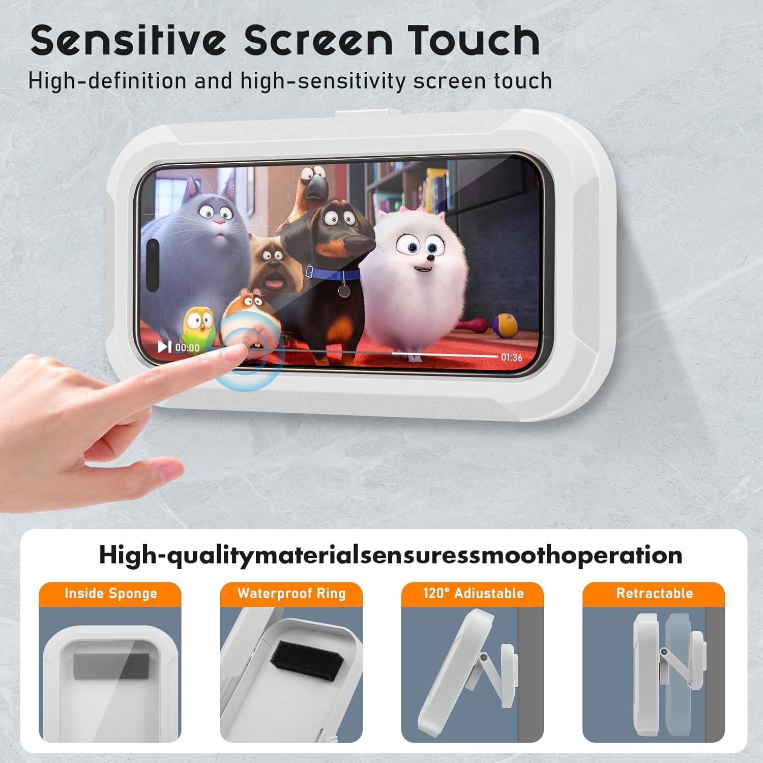 Soporte de Teléfono Impermeable para Ducha Sriomny 4-7"