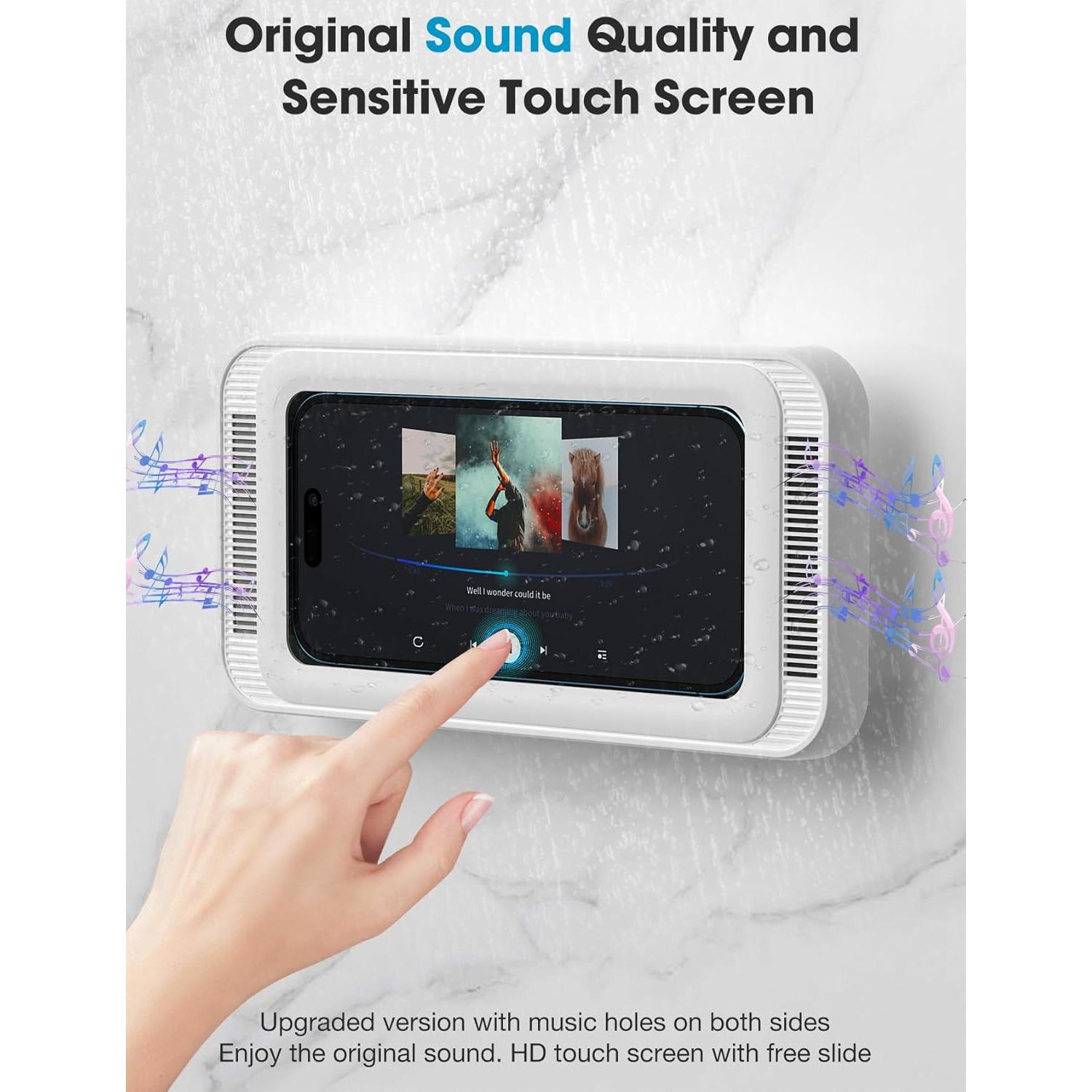 Soporte para Teléfono de Ducha KUNSLUCK IPX6 Rotación 360°