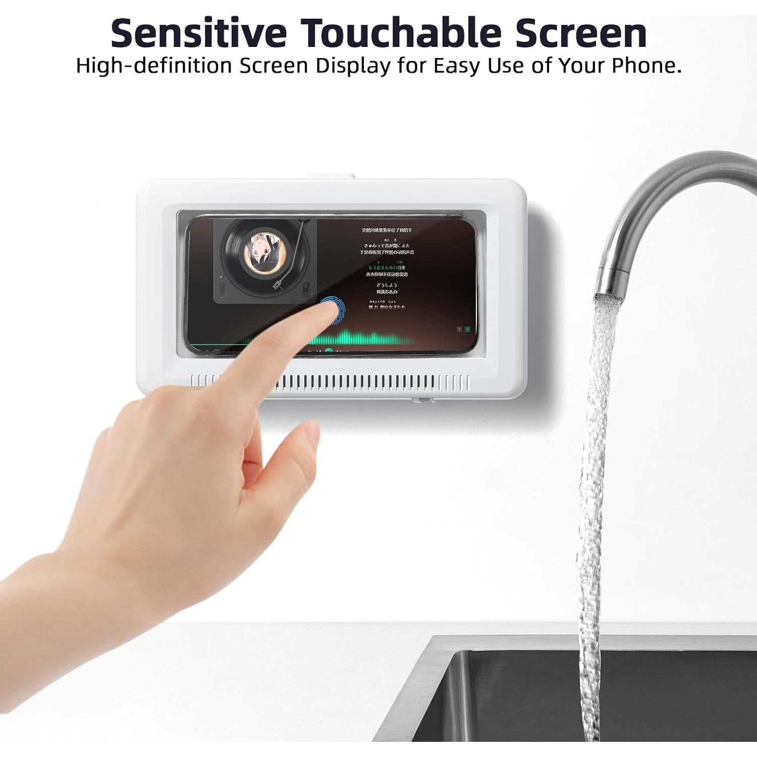 Soporte para Teléfono de Ducha Geyrut Impermeable Ajustable