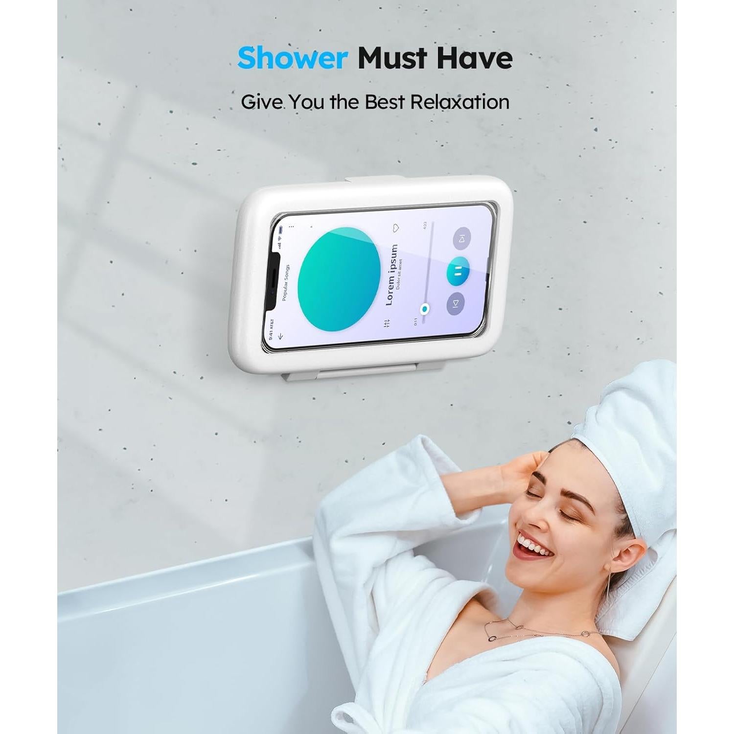 Estuche Impermeable para Teléfono en la Ducha SOPORTE 2024