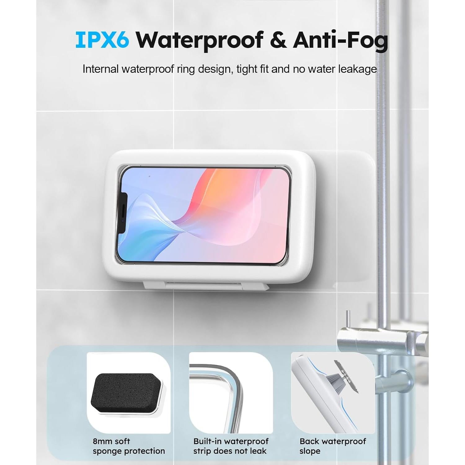 Estuche Impermeable para Teléfono en la Ducha SOPORTE 2024