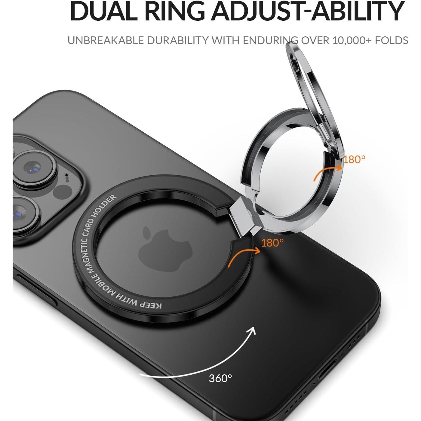 SoPii Soporte Magnético para Teléfono Ajustable Negro