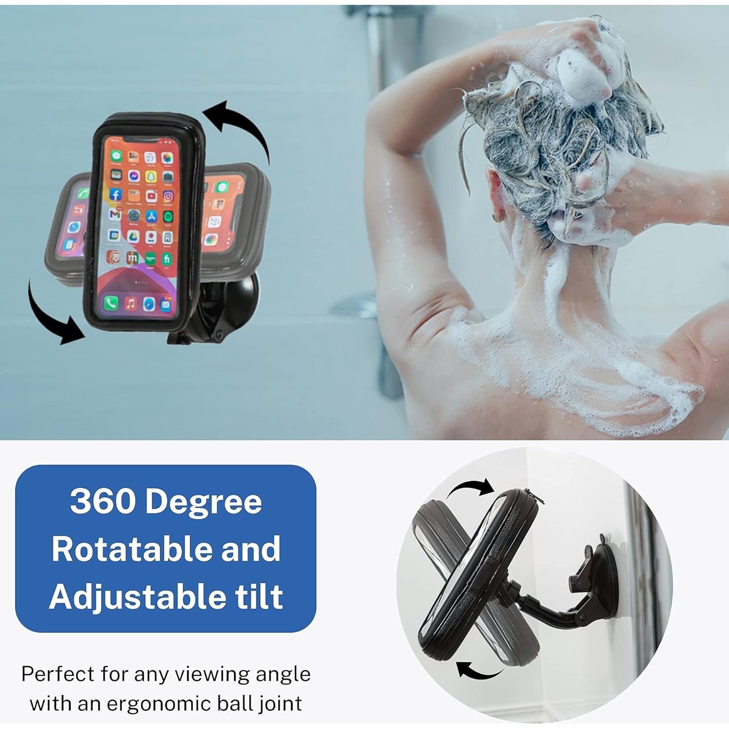 Funda impermeable para teléfono Wumas con soporte ajustable