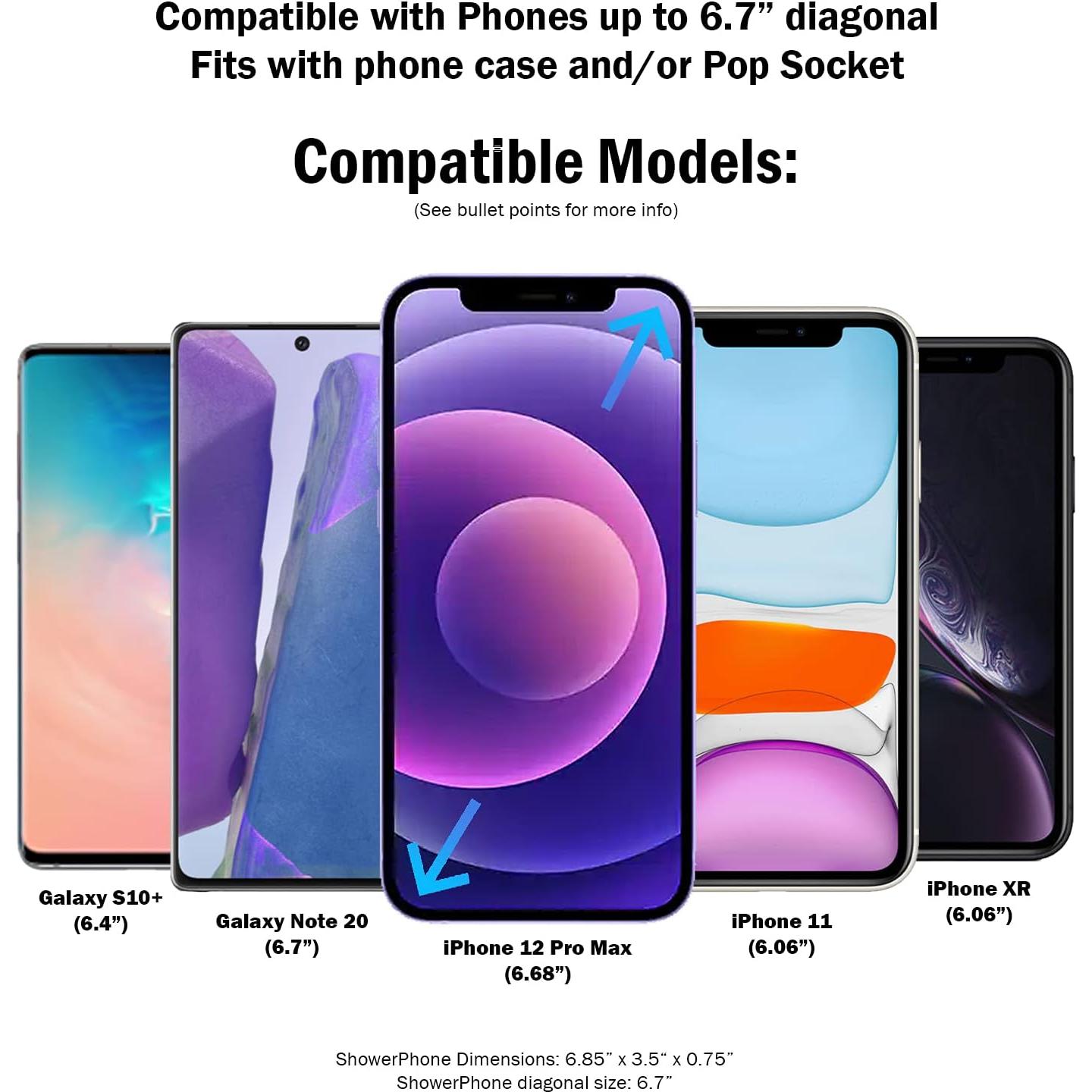 Funda impermeable para teléfono Wumas con soporte ajustable