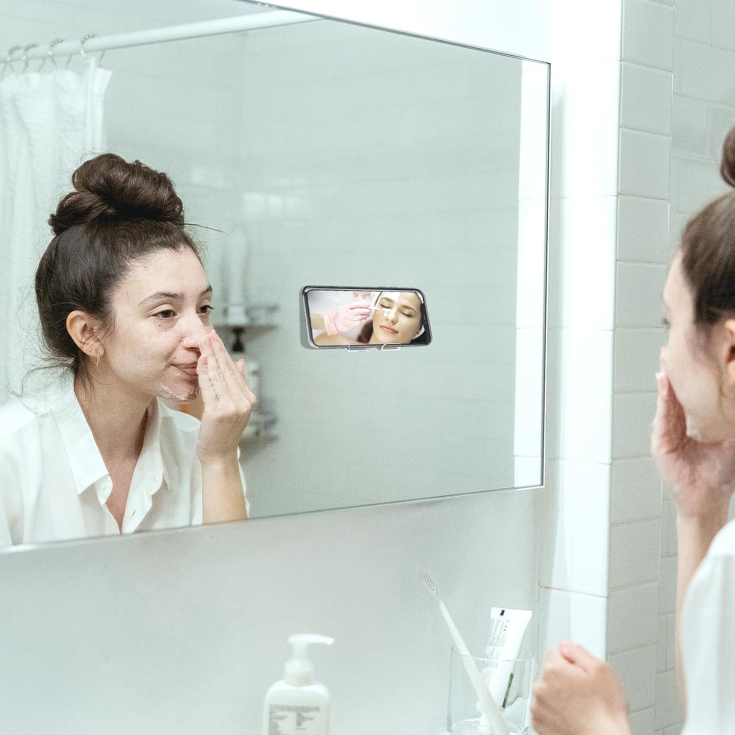 Soporte de Teléfono de Pared Tesoros Diarios con Espejo 2 Pzas