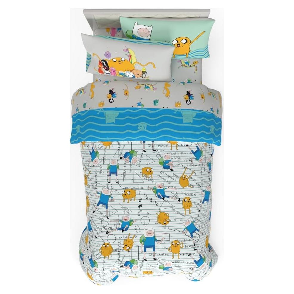 Juego de Cama Twin Adventure Time Franco 5 Piezas Microfibra