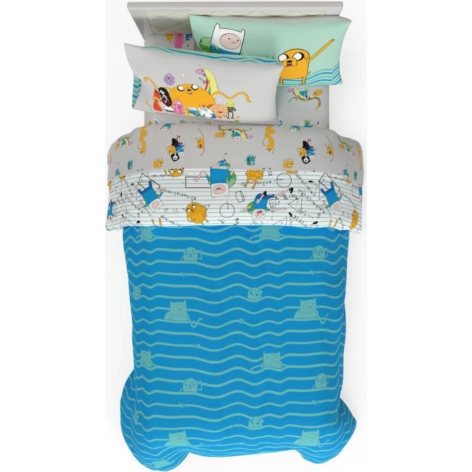 Juego de Cama Twin Adventure Time Franco 5 Piezas Microfibra