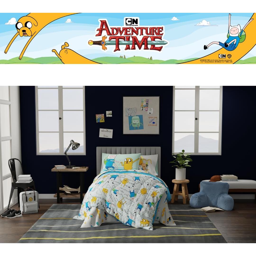 Juego de Cama Twin Adventure Time Franco 5 Piezas Microfibra