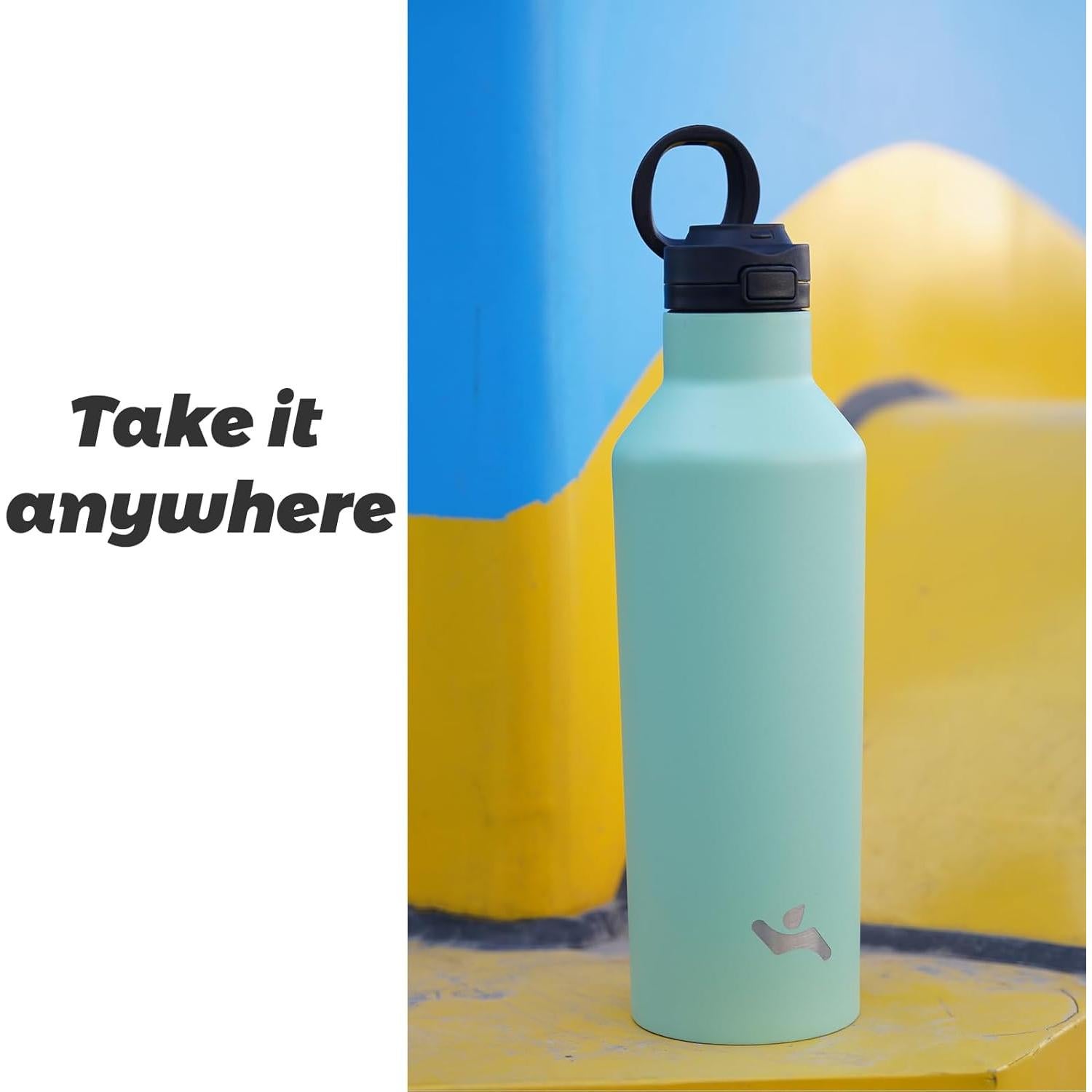 Botella de Agua Aislada Konokyo 0.5L Doble Pared Acero Inoxidable Cielo