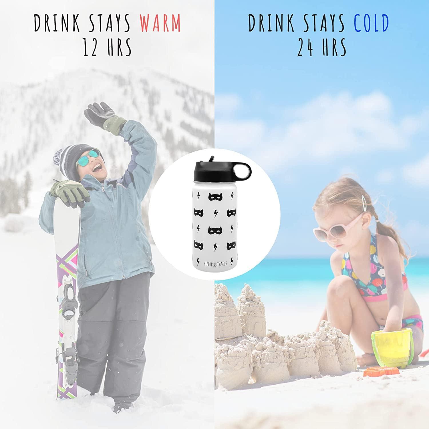 Botella de Agua para Niños Hippypotamus 414 ml Aislada