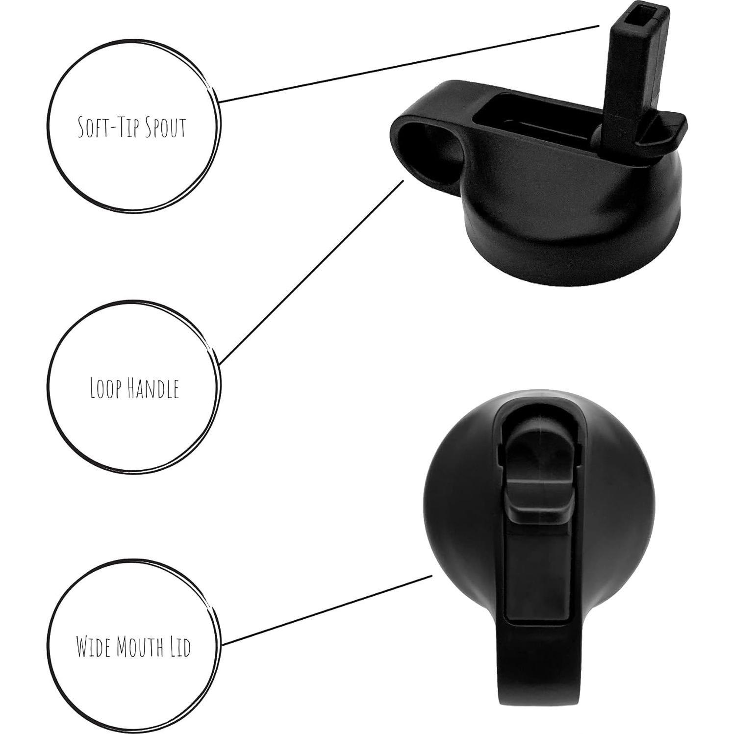 Botella de Agua para Niños Hippypotamus 414 ml Aislada