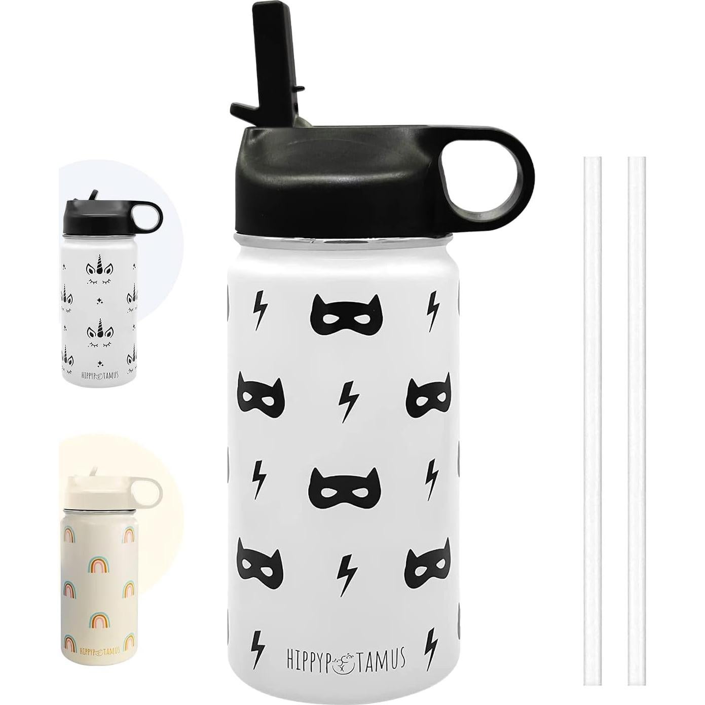 Botella de Agua para Niños Hippypotamus 414 ml Aislada