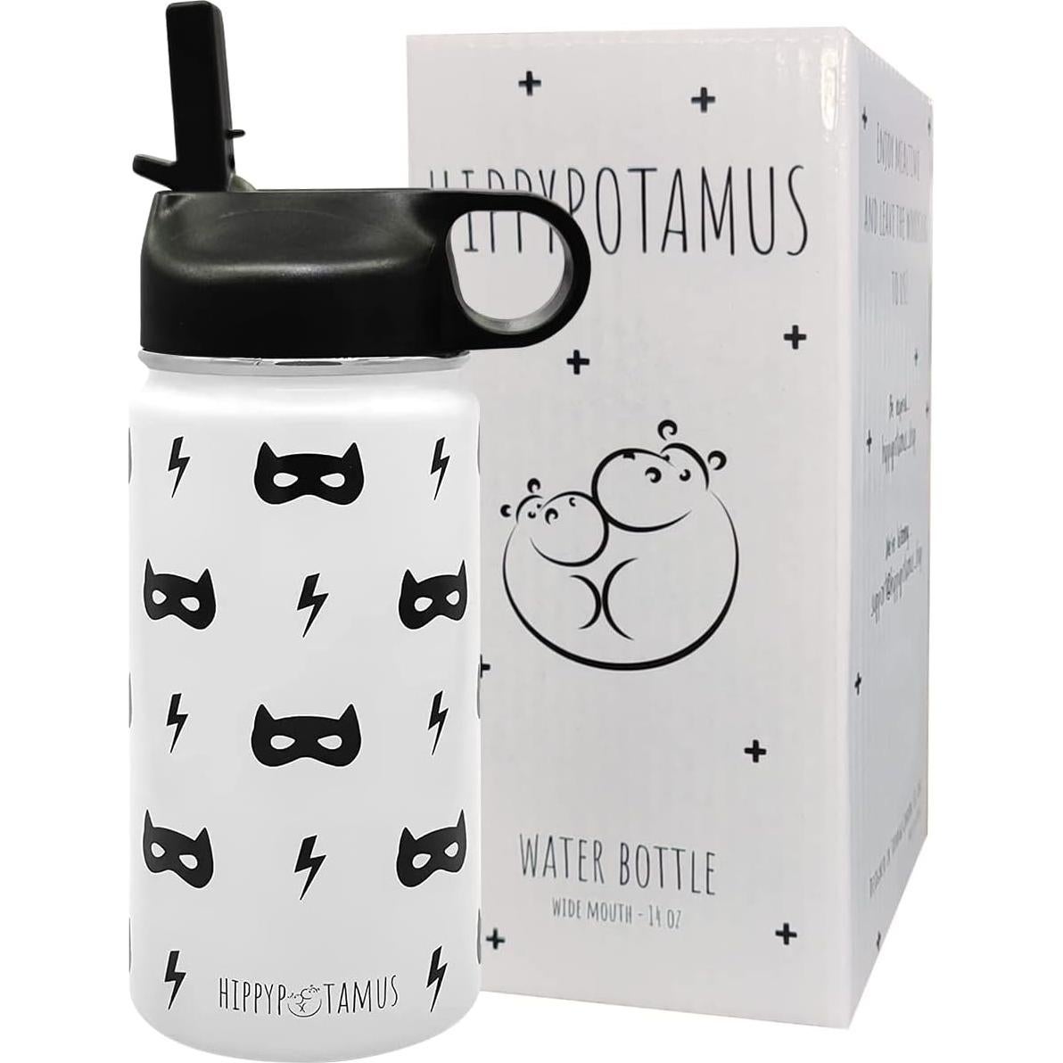 Botella de Agua para Niños Hippypotamus 414 ml Aislada