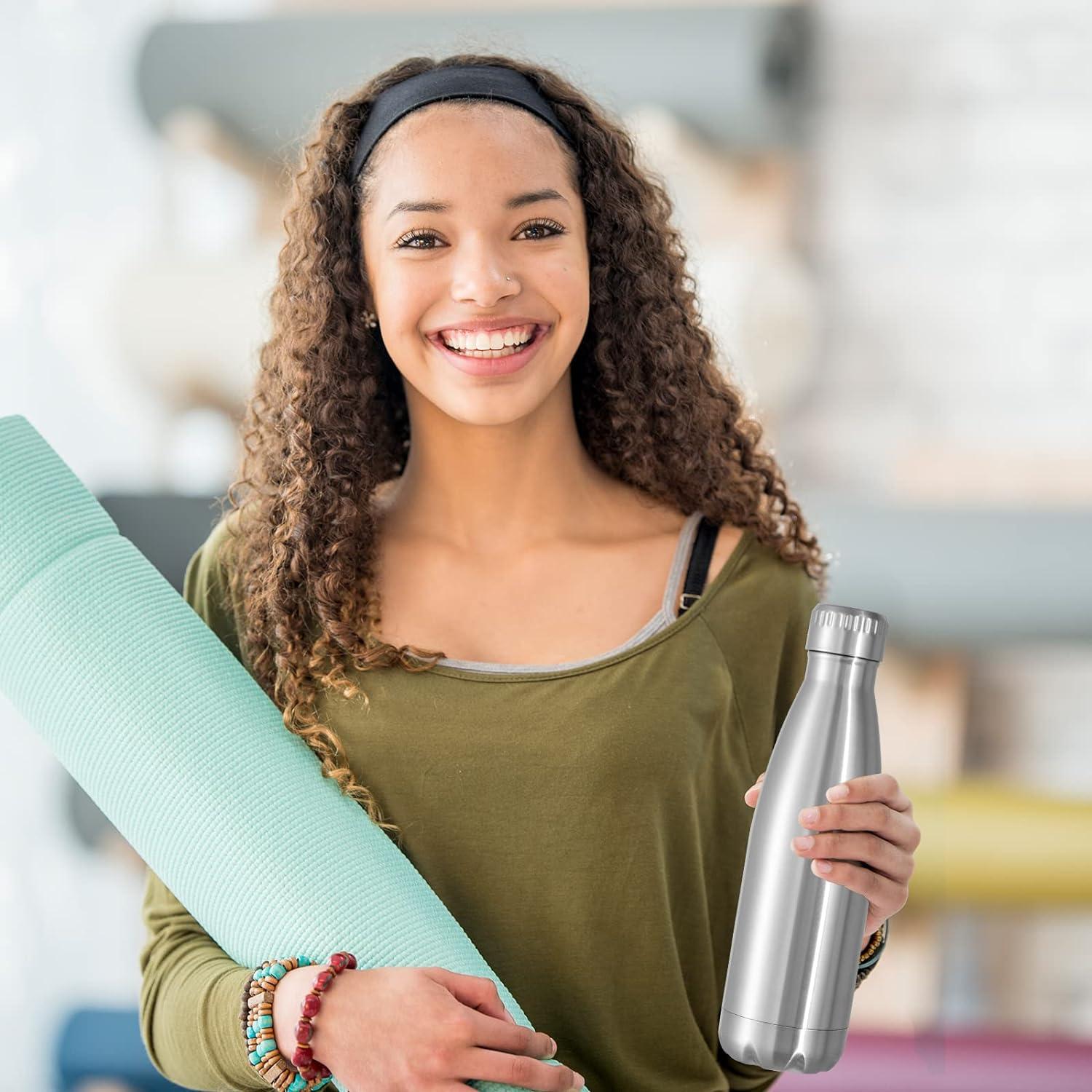 Botellas de Agua VEGOND 500ml Acero Inoxidable Aisladas - 4 Pzas