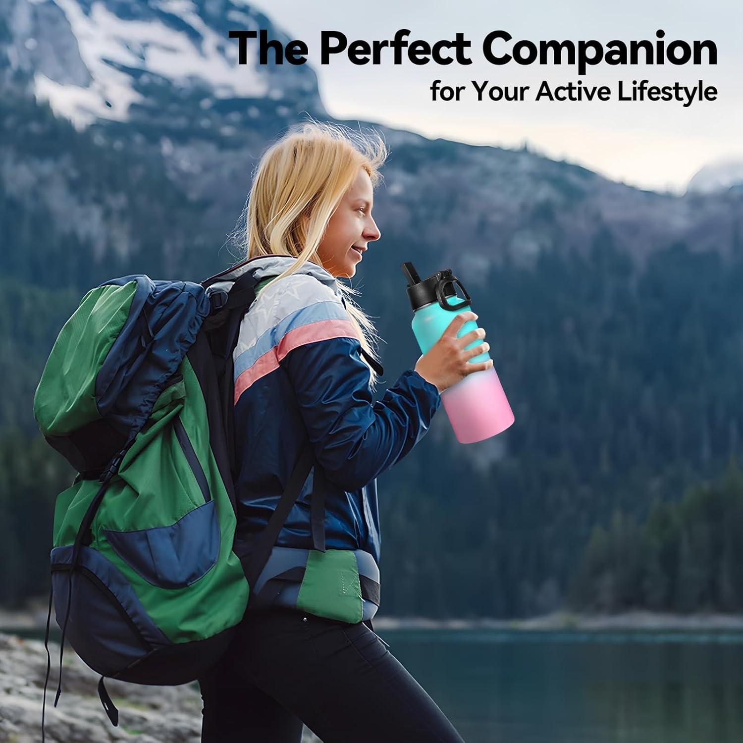 Botella de Agua Aislada Neihepal 32 oz Acero Inoxidable Doble Pared