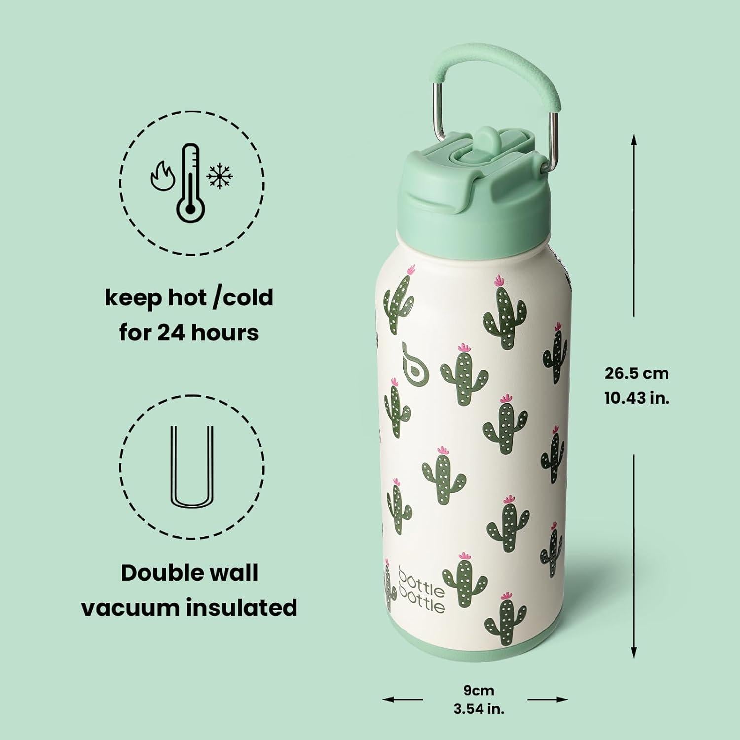 Botella de Agua Aislada 0.95L Acero Inoxidable BOTELLA BOTELLA