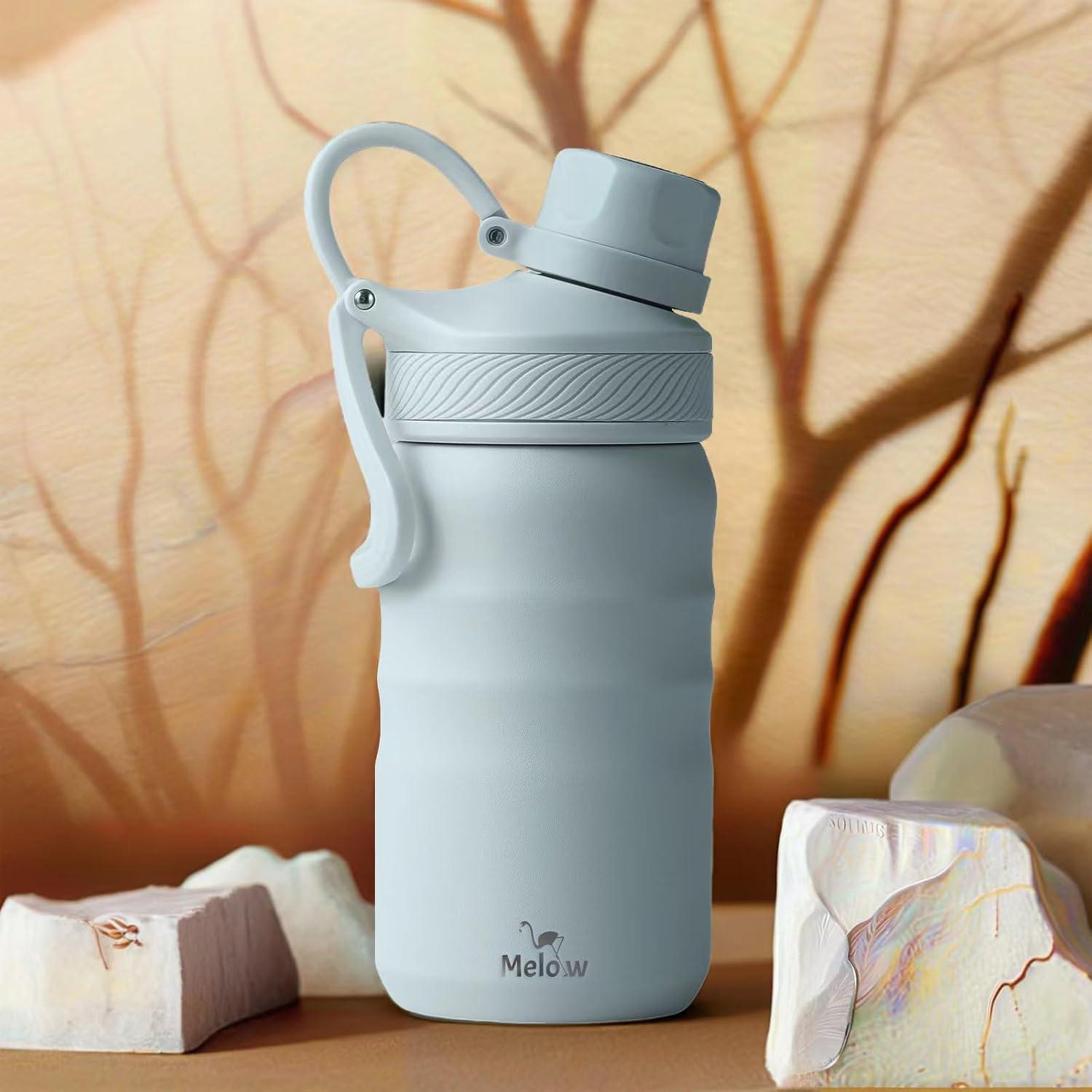 Botella de Agua Melow KidsTumbler 354 ml Acero Inoxidable Azul