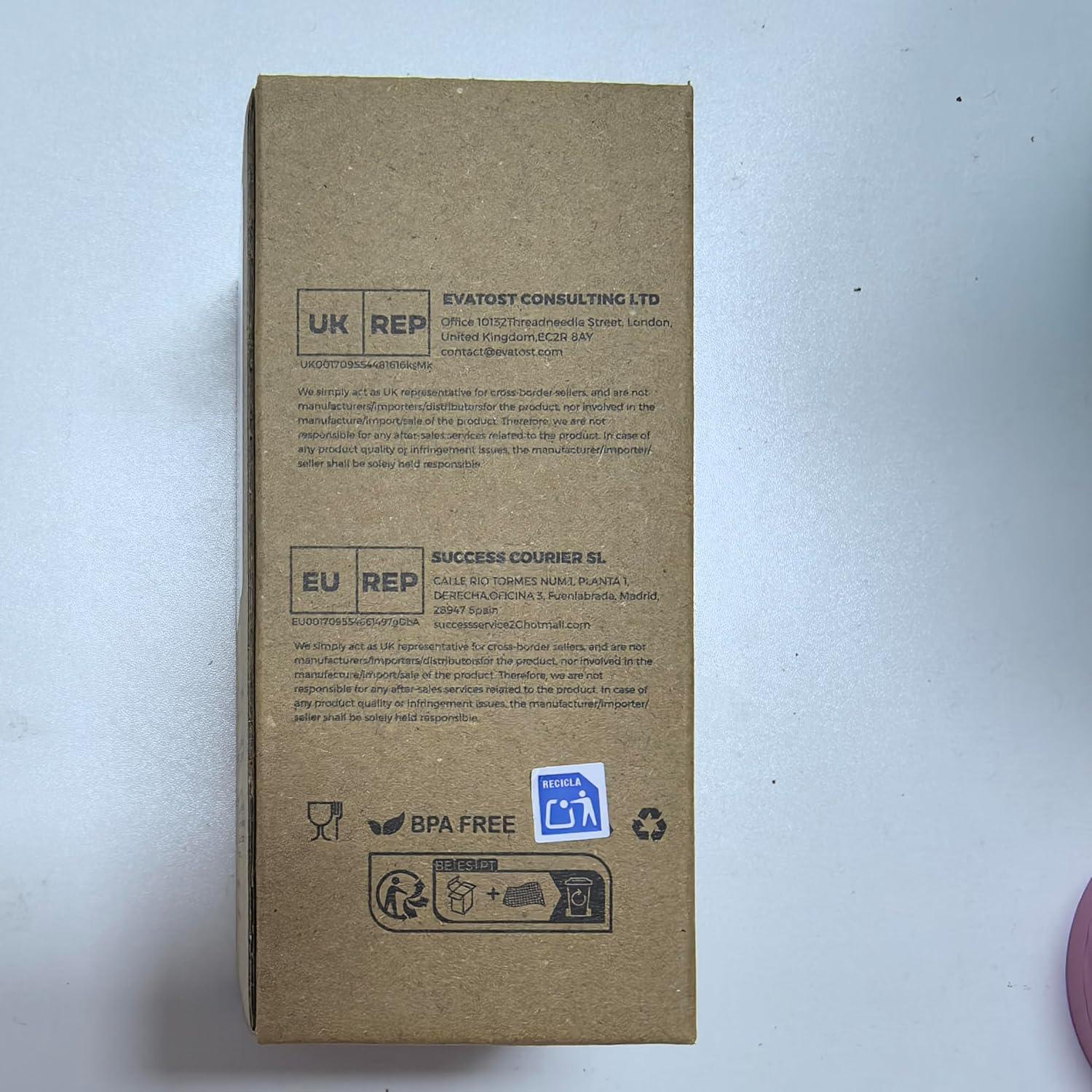 Botella de Agua Aislada Exllena 250ml Acero Inoxidable Azul