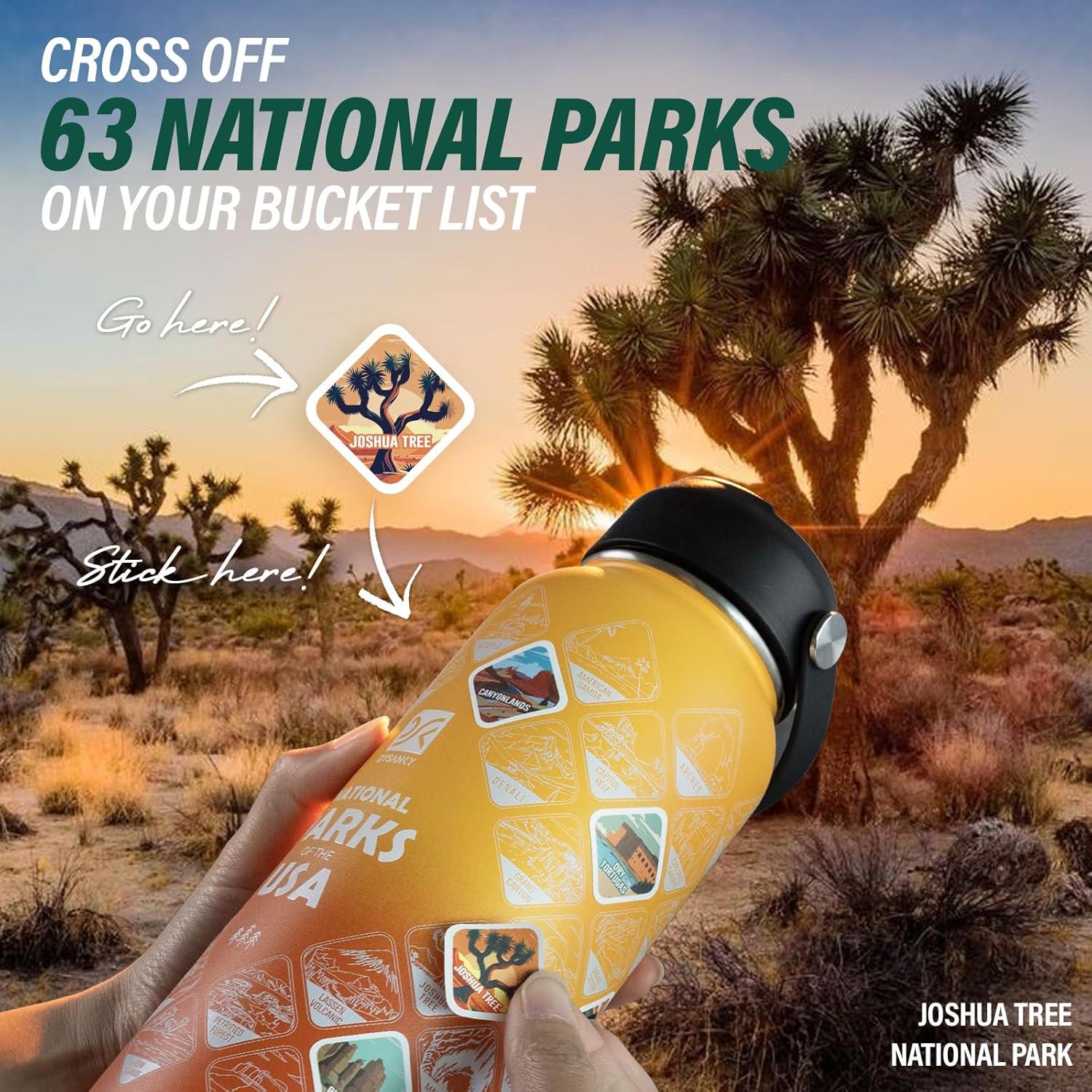 Botella de Agua Aislada DYSANKY 32 oz Acero Inoxidable Amarillo