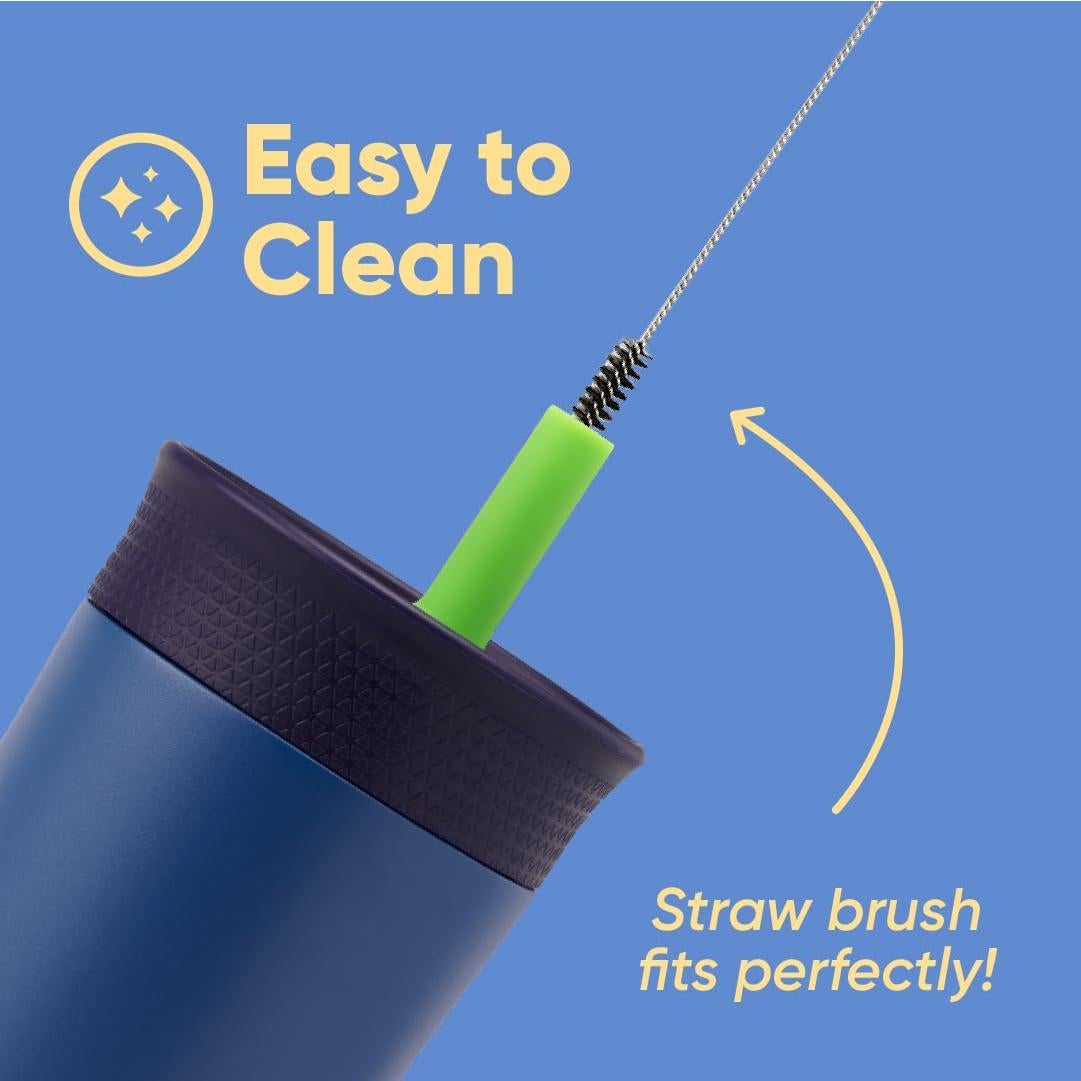 Vaso Térmico Owala para Niños 355 ml Acero Inoxidable Rosa Morado