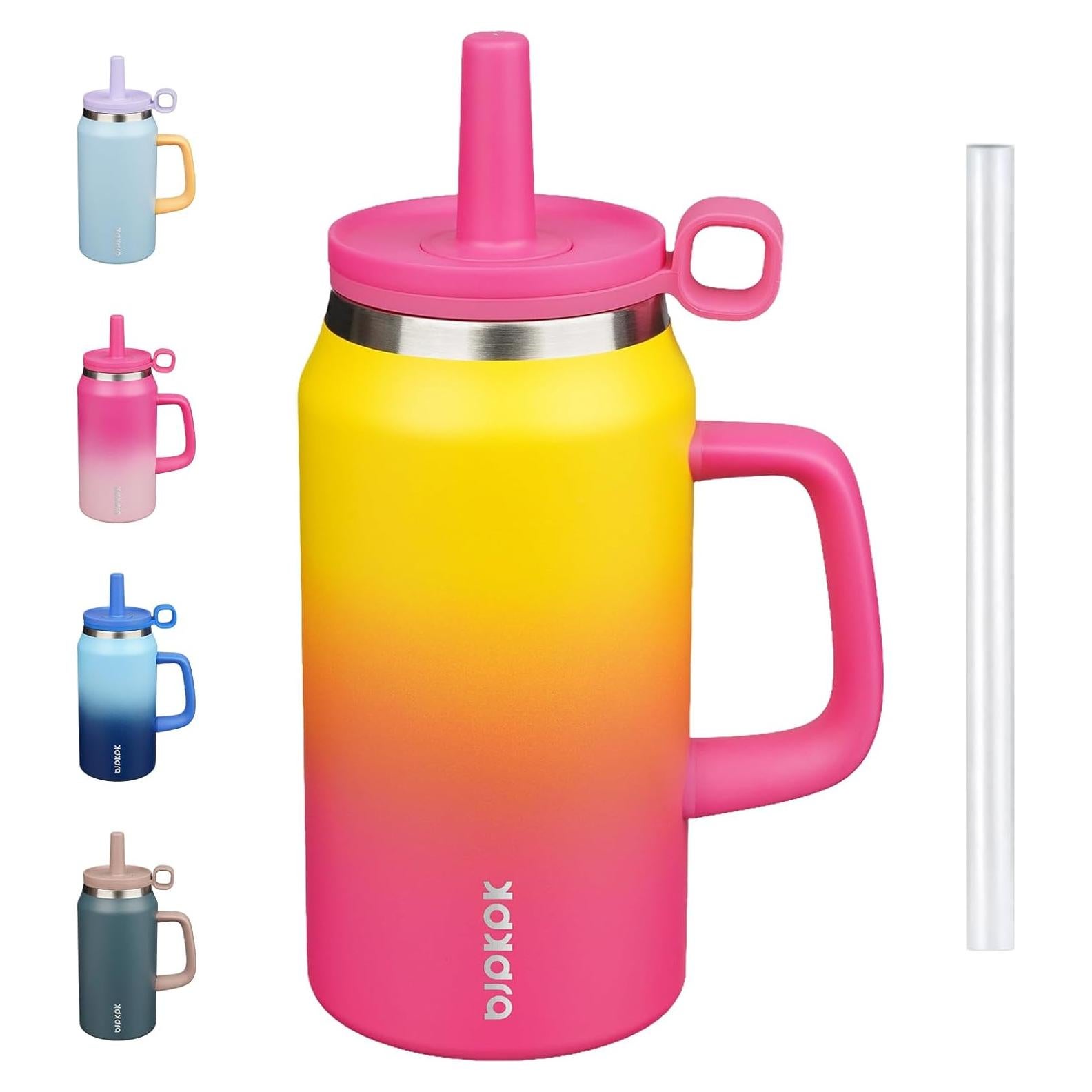 Vaso Aislado BJPKPK 1.42L Acero Inoxidable Arcoíris con Asa