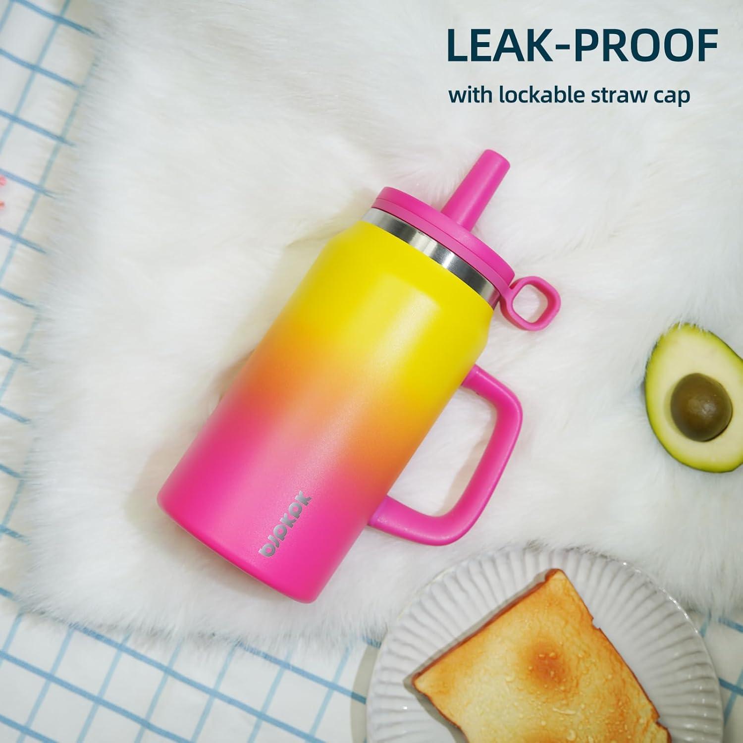 Vaso Aislado BJPKPK 1.42L Acero Inoxidable Arcoíris con Asa