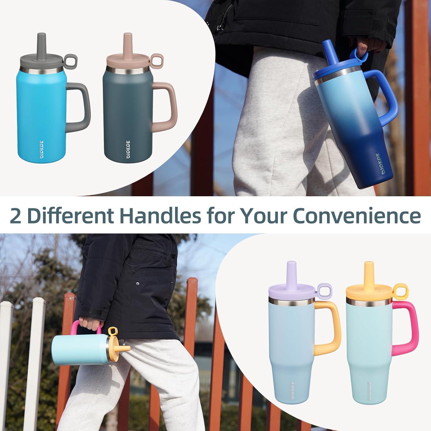 Vaso Aislado BJPKPK 1.42L Acero Inoxidable Arcoíris con Asa