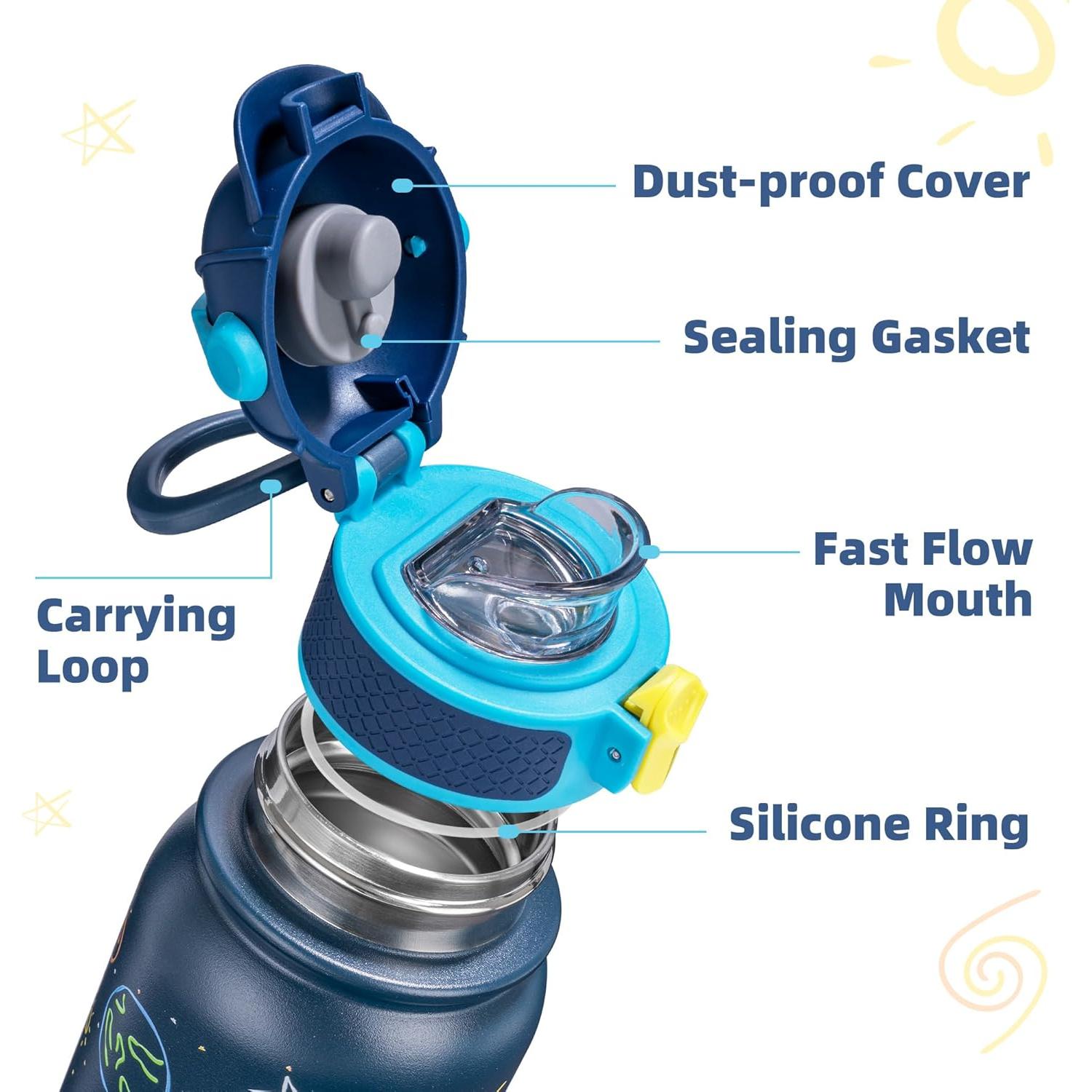 Botella de Agua Oldley 12oz Acero Inoxidable Niños Cielo Marino