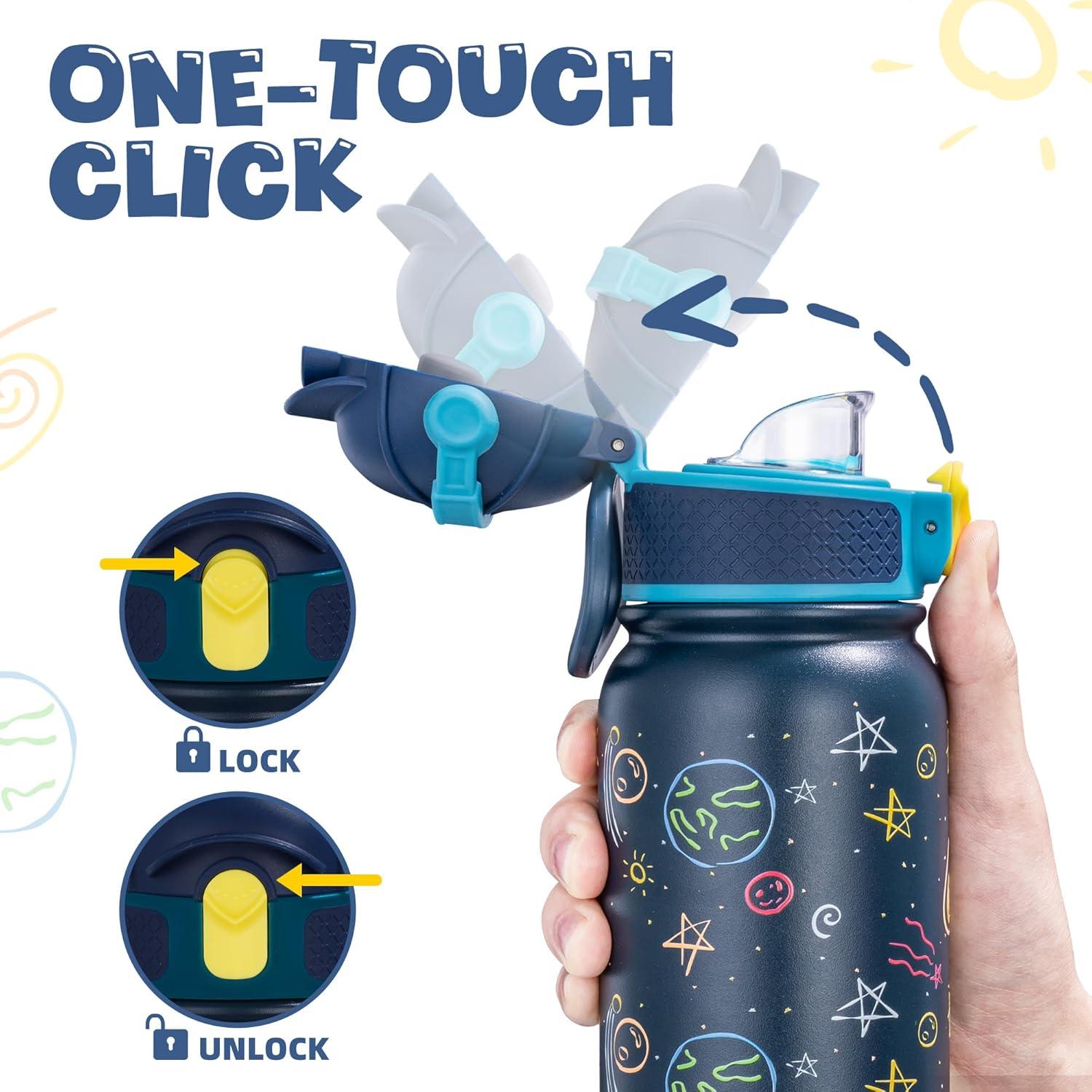 Botella de Agua Oldley 12oz Acero Inoxidable Niños Cielo Marino