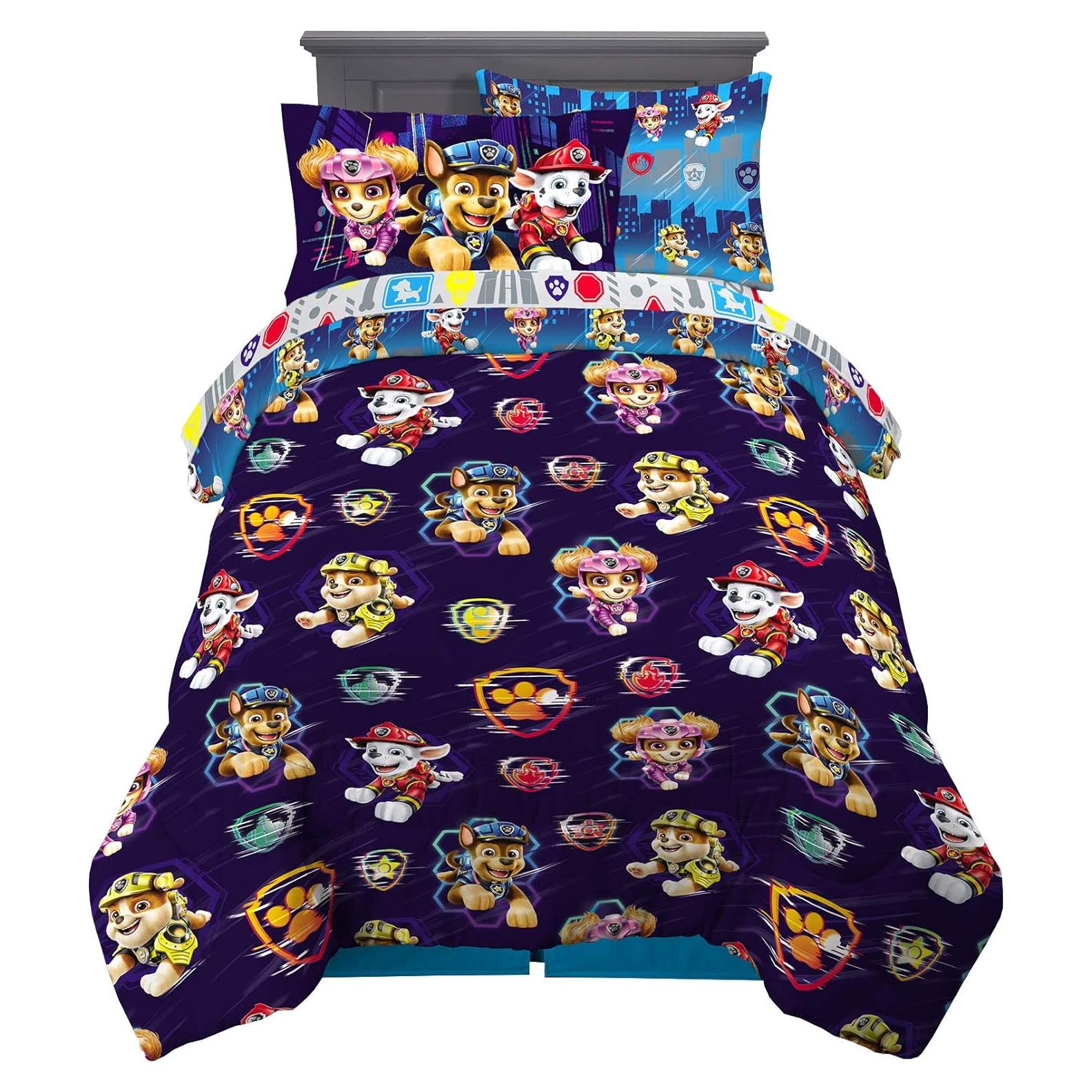 Juego de Ropa de Cama Franco Paw Patrol 5 Piezas Twin