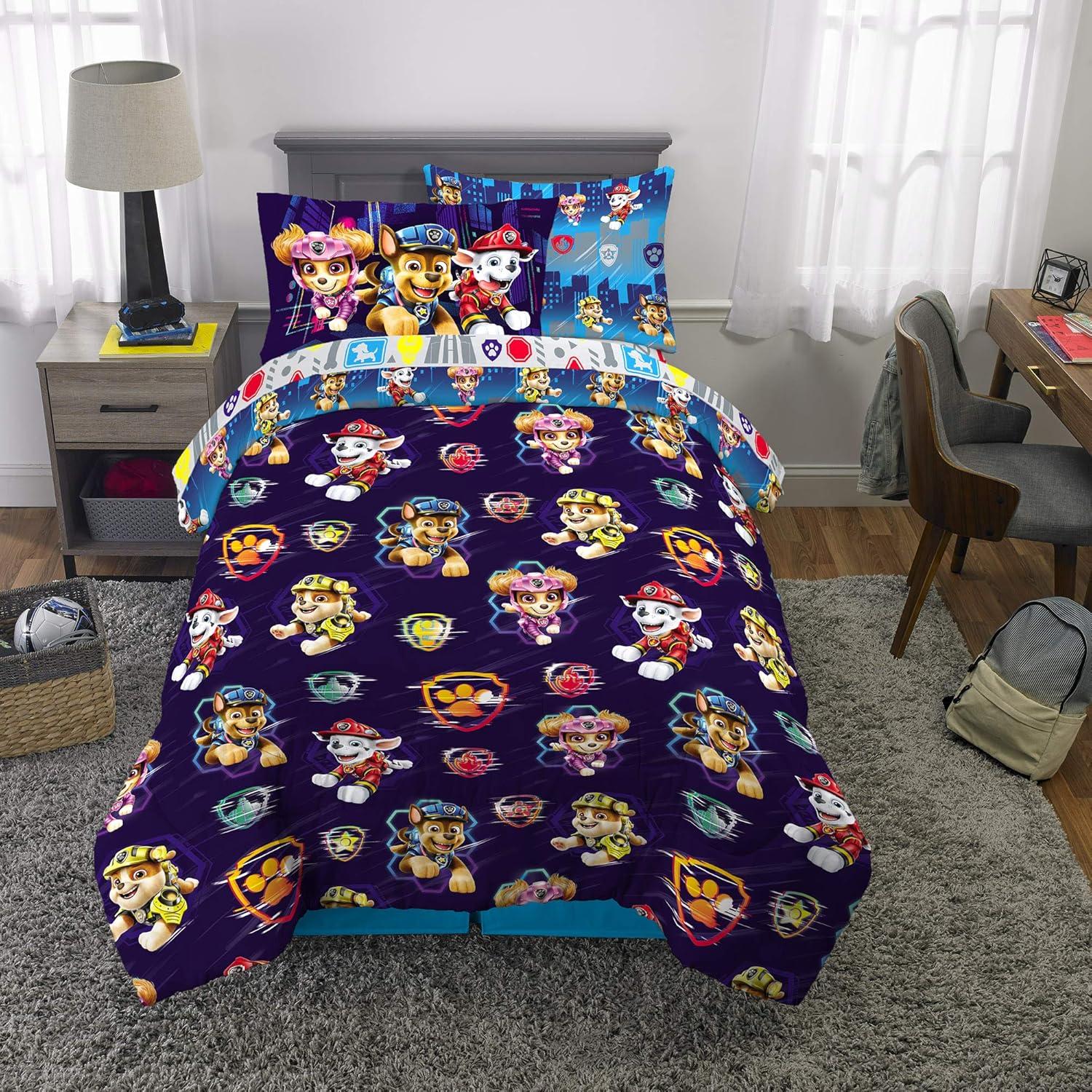 Juego de Ropa de Cama Franco Paw Patrol 5 Piezas Twin