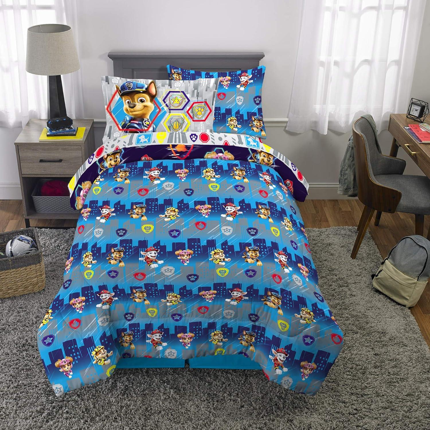 Juego de Ropa de Cama Franco Paw Patrol 5 Piezas Twin