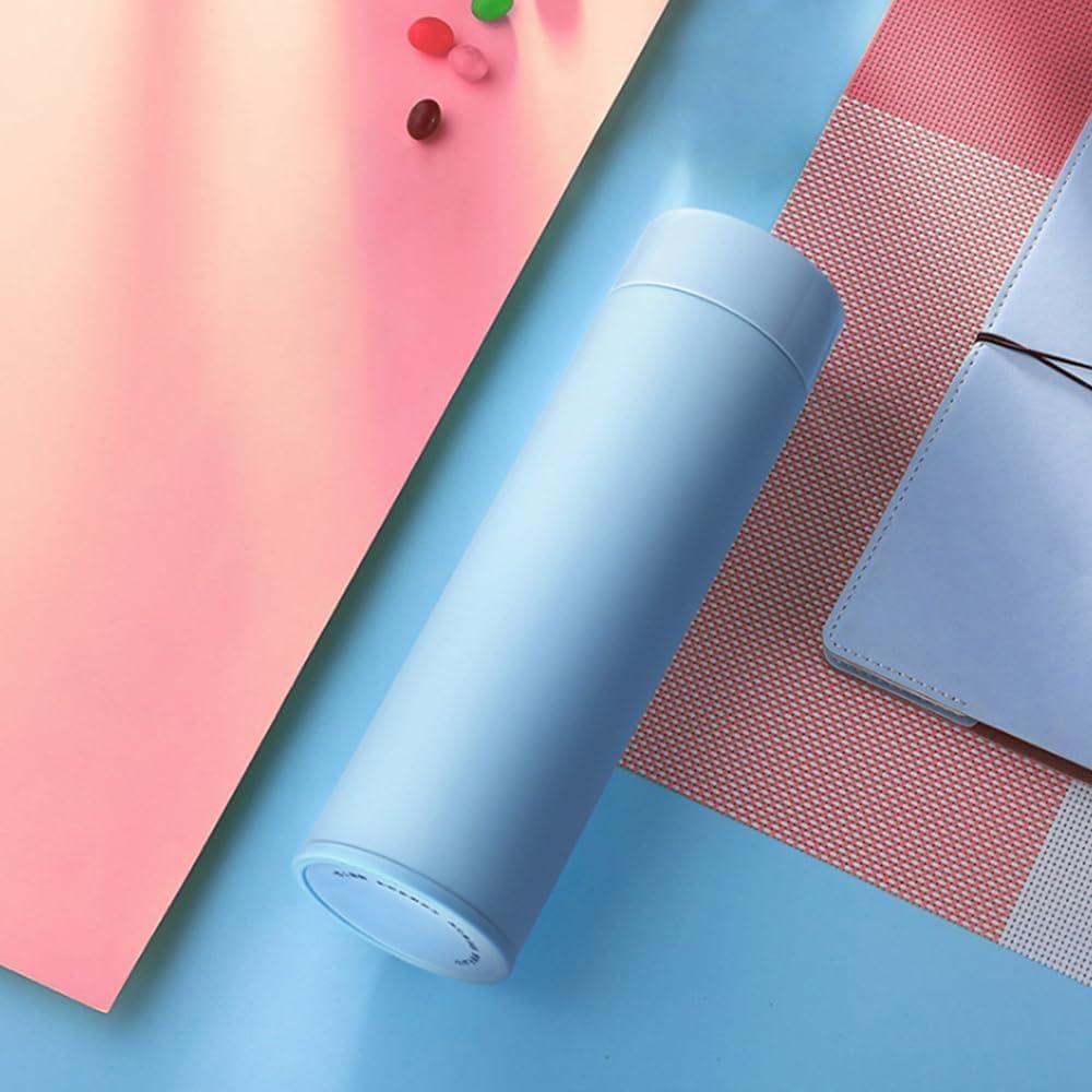 Botella de Agua 500 ml Acero Inoxidable Aislada a Prueba de Fugas - Negro