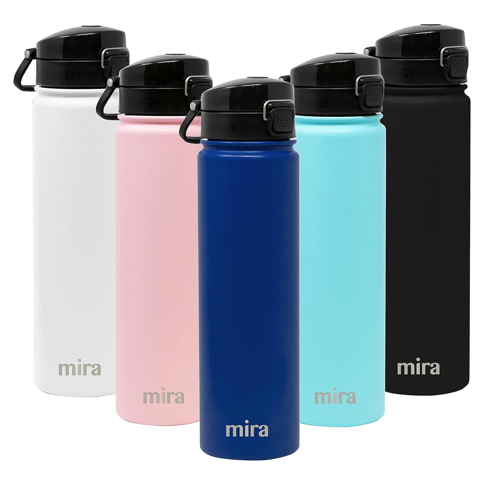 Botella de Agua Aislada MIRA 710 ml Acero Inoxidable Azul