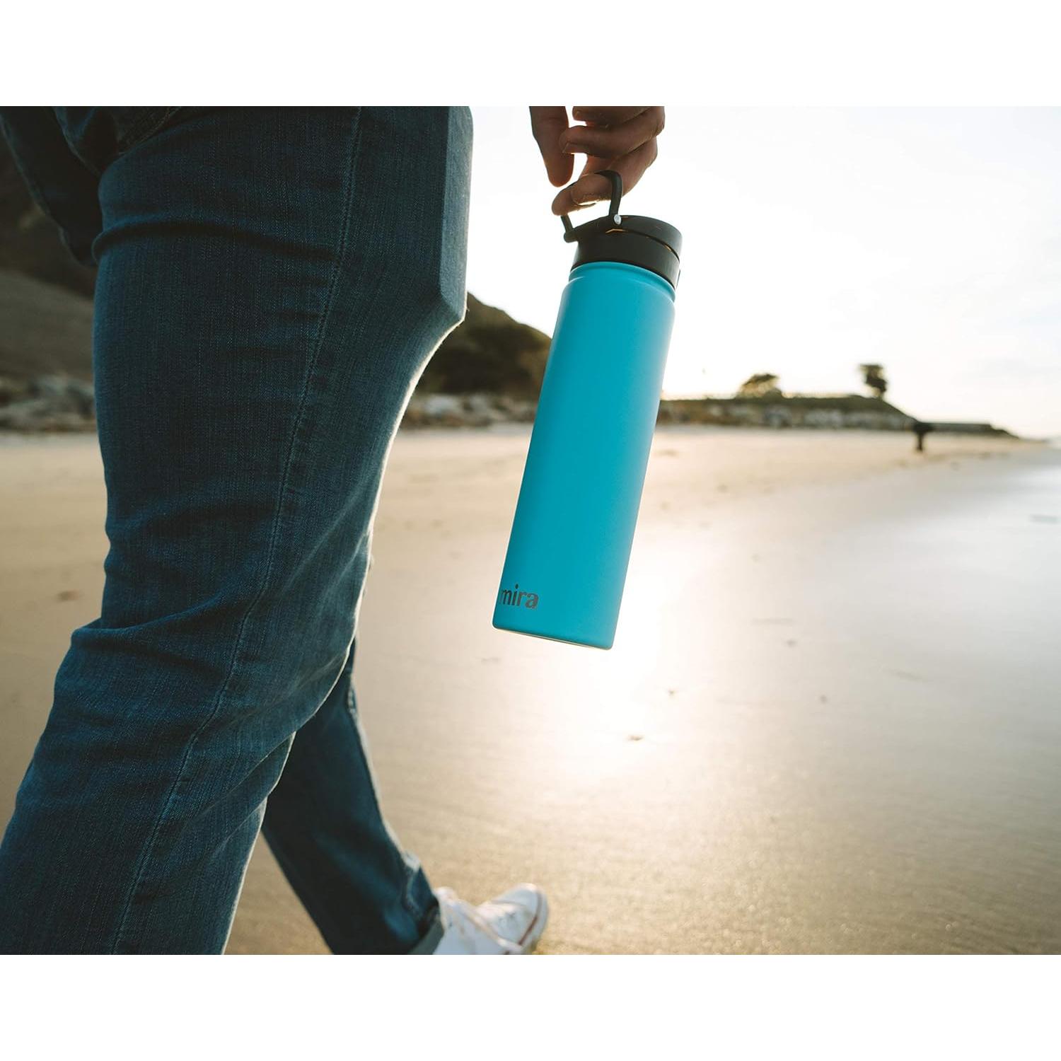 Botella de Agua Aislada MIRA 710 ml Acero Inoxidable Azul
