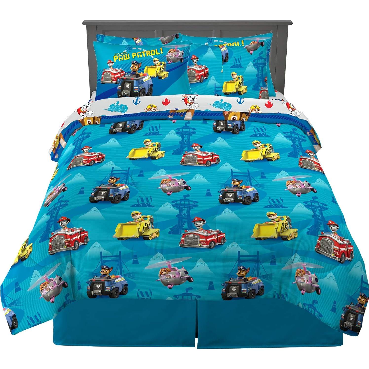 Juego de Ropa de Cama Franco Paw Patrol 7 Piezas