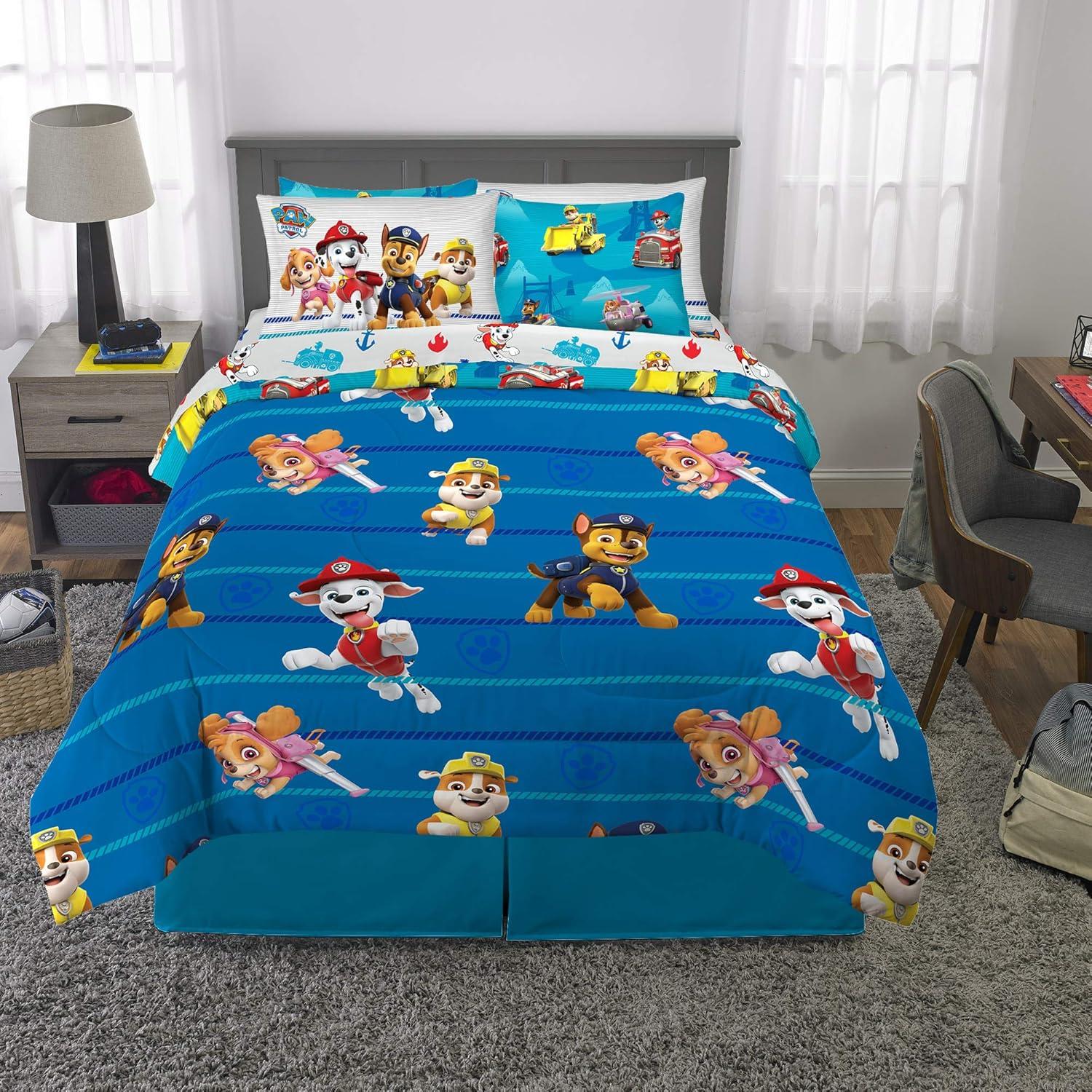 Juego de Ropa de Cama Franco Paw Patrol 7 Piezas