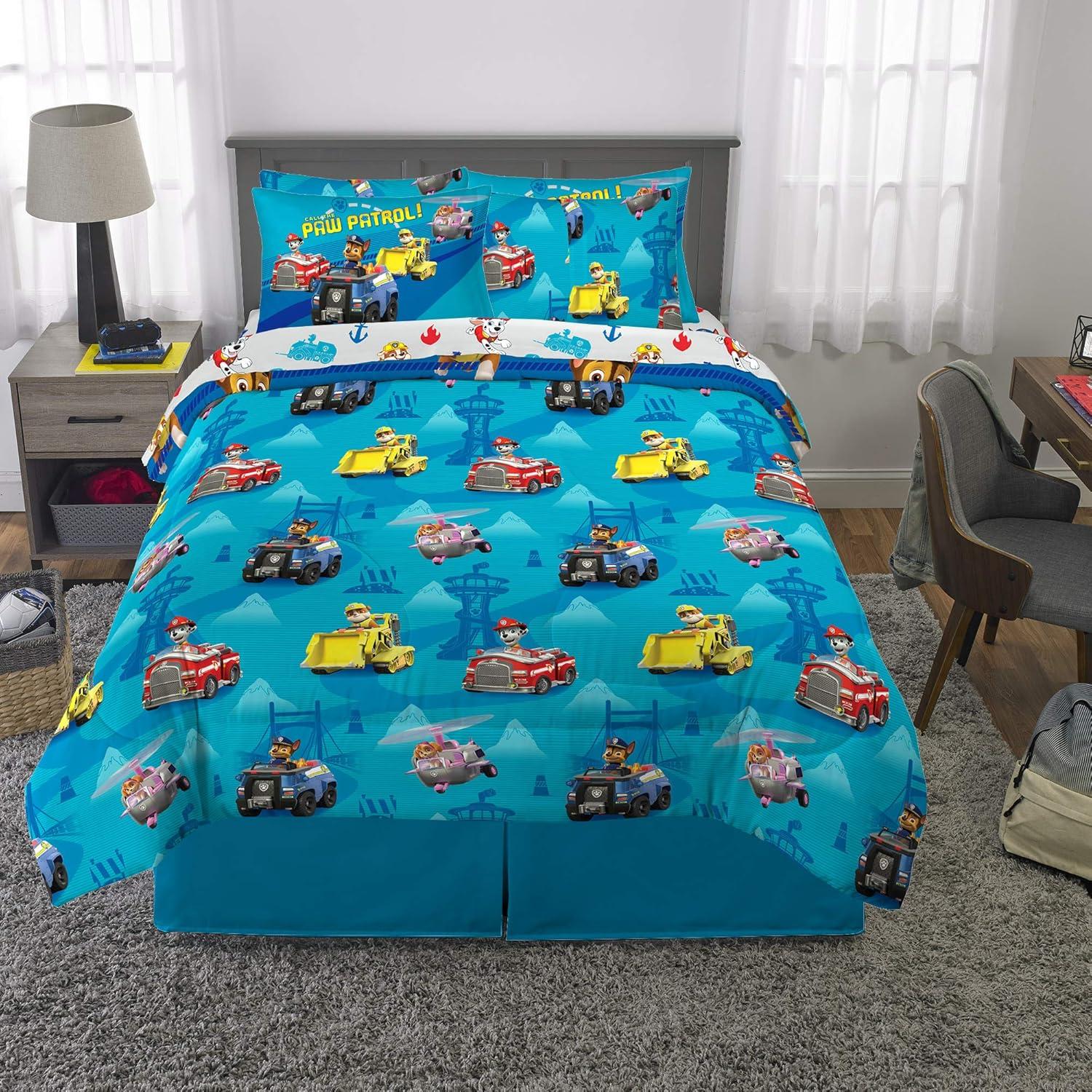 Juego de Ropa de Cama Franco Paw Patrol 7 Piezas