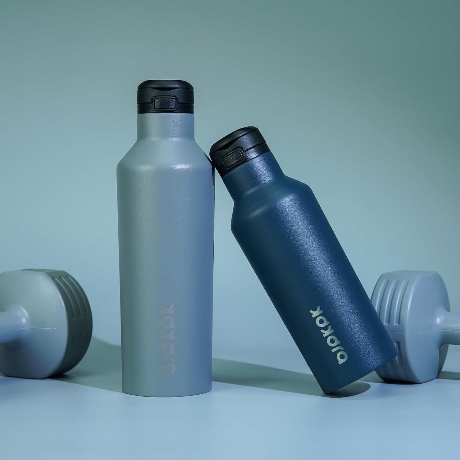 Botella de Agua Aislada BJPKPK 0.5L Acero Inoxidable Azul Marino