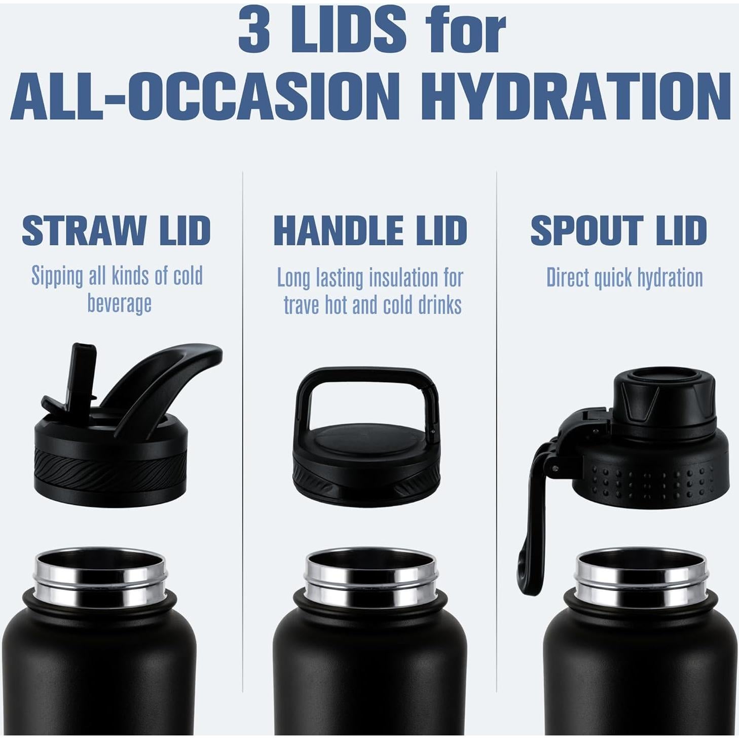 Botella de Agua Aislada OLDLEY 1.18L Acero Inoxidable Lavanda