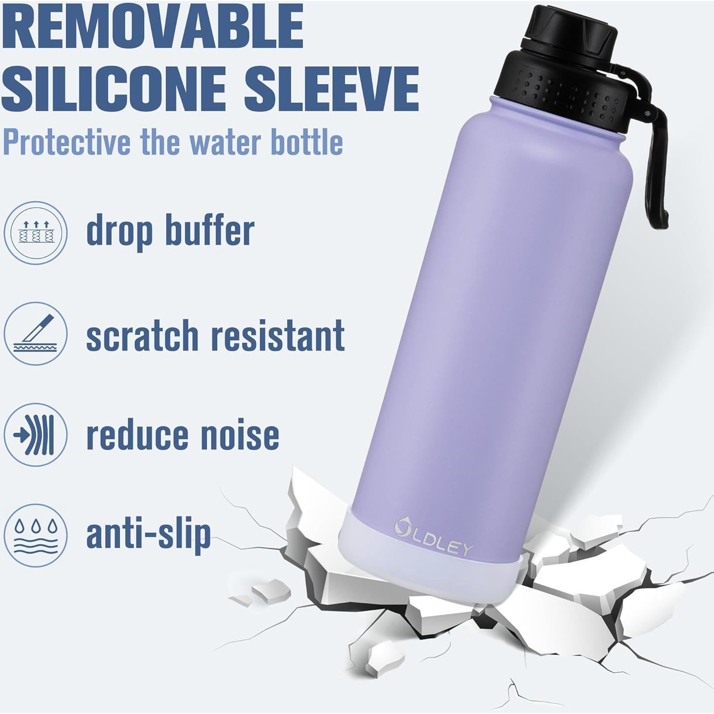 Botella de Agua Aislada OLDLEY 1.18L Acero Inoxidable Lavanda