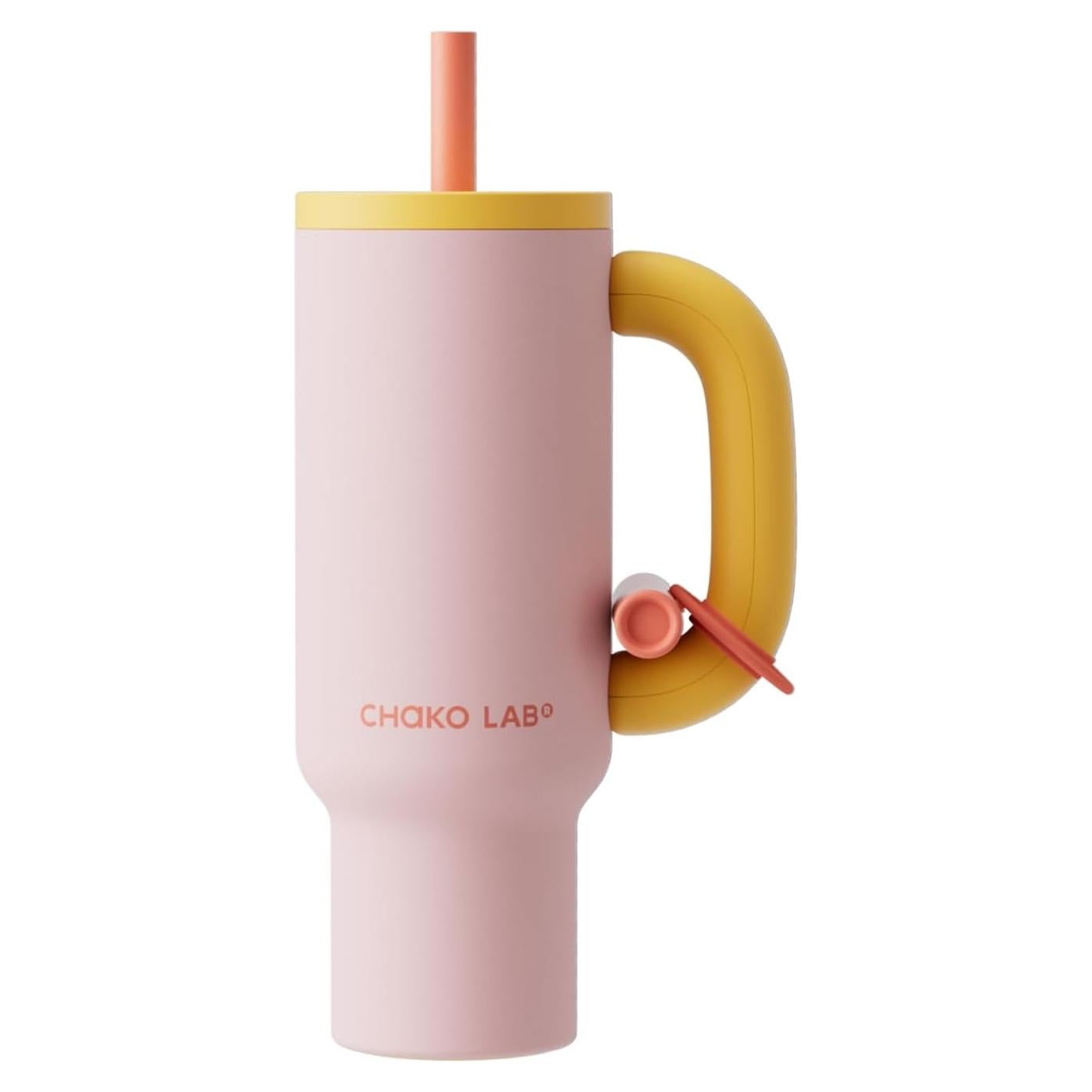 Vaso Térmico Acero Inoxidable CHAKO LAB 1050 ml Rosa Amarillo