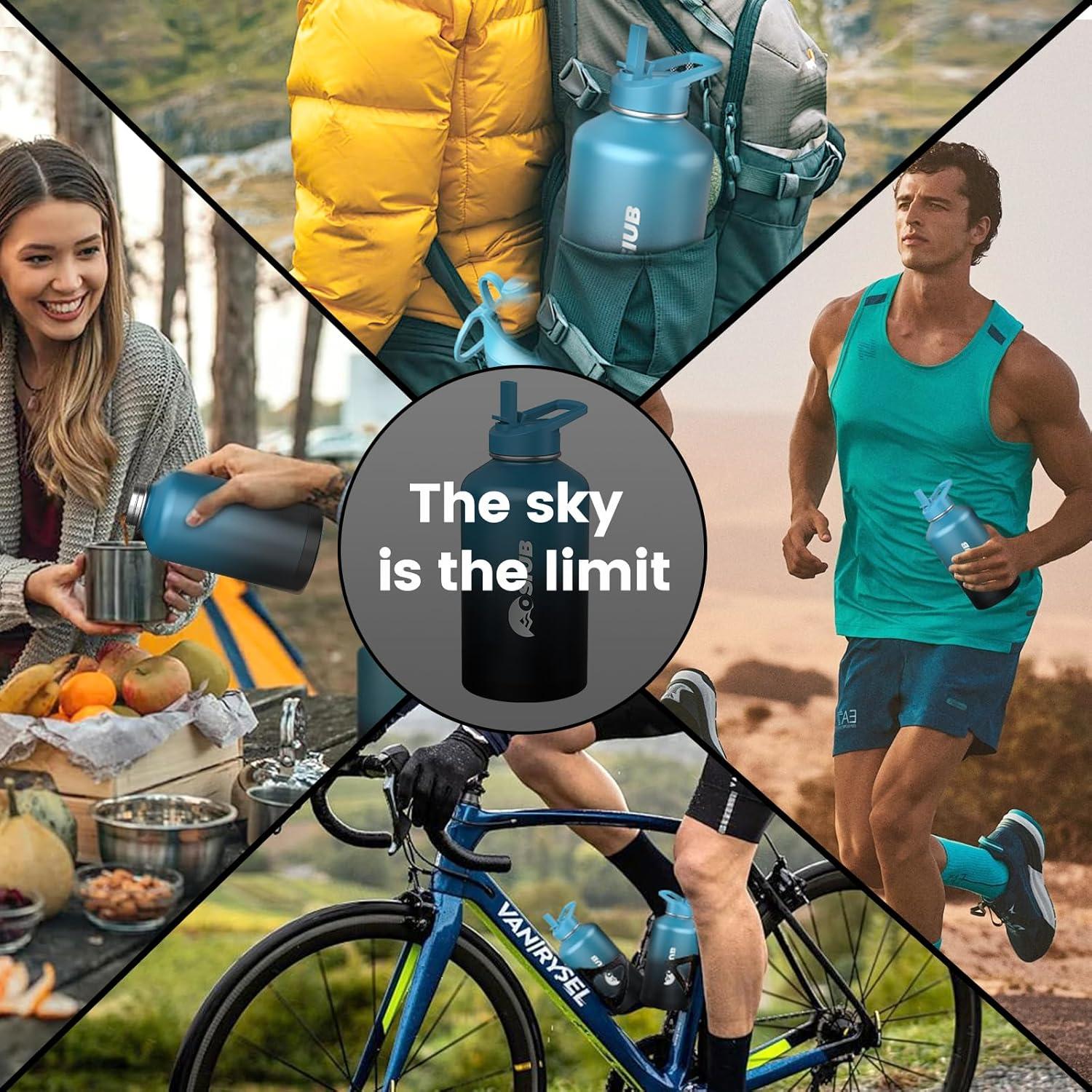 Botella de Agua Aislada OSIUB 40 oz Acero Inoxidable Frío 48h